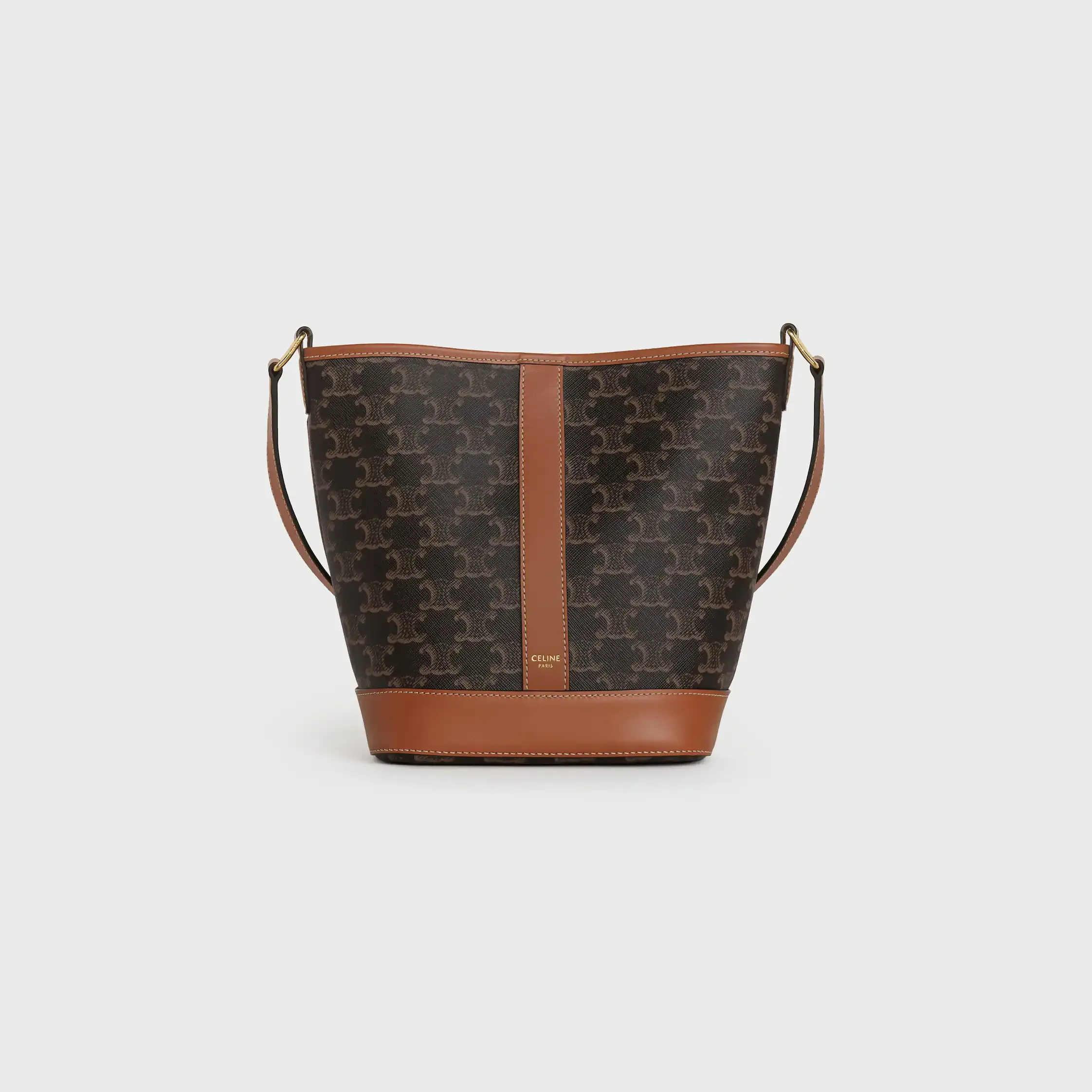 Bolsa pequeña IN Triomphe de lona y piel de becerro