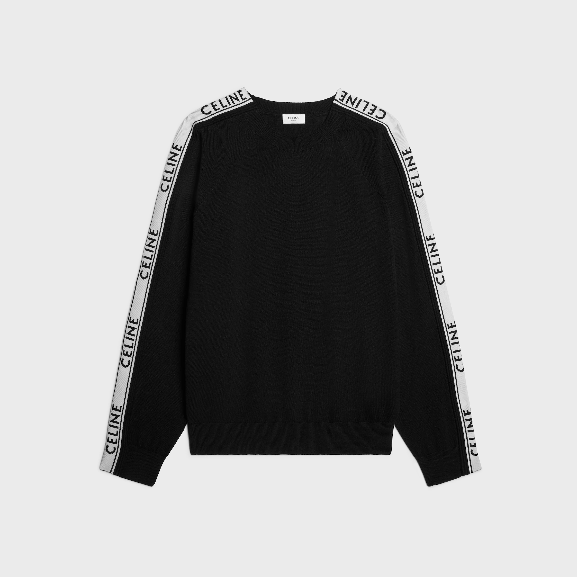 sweater de cuello redondo en algodón