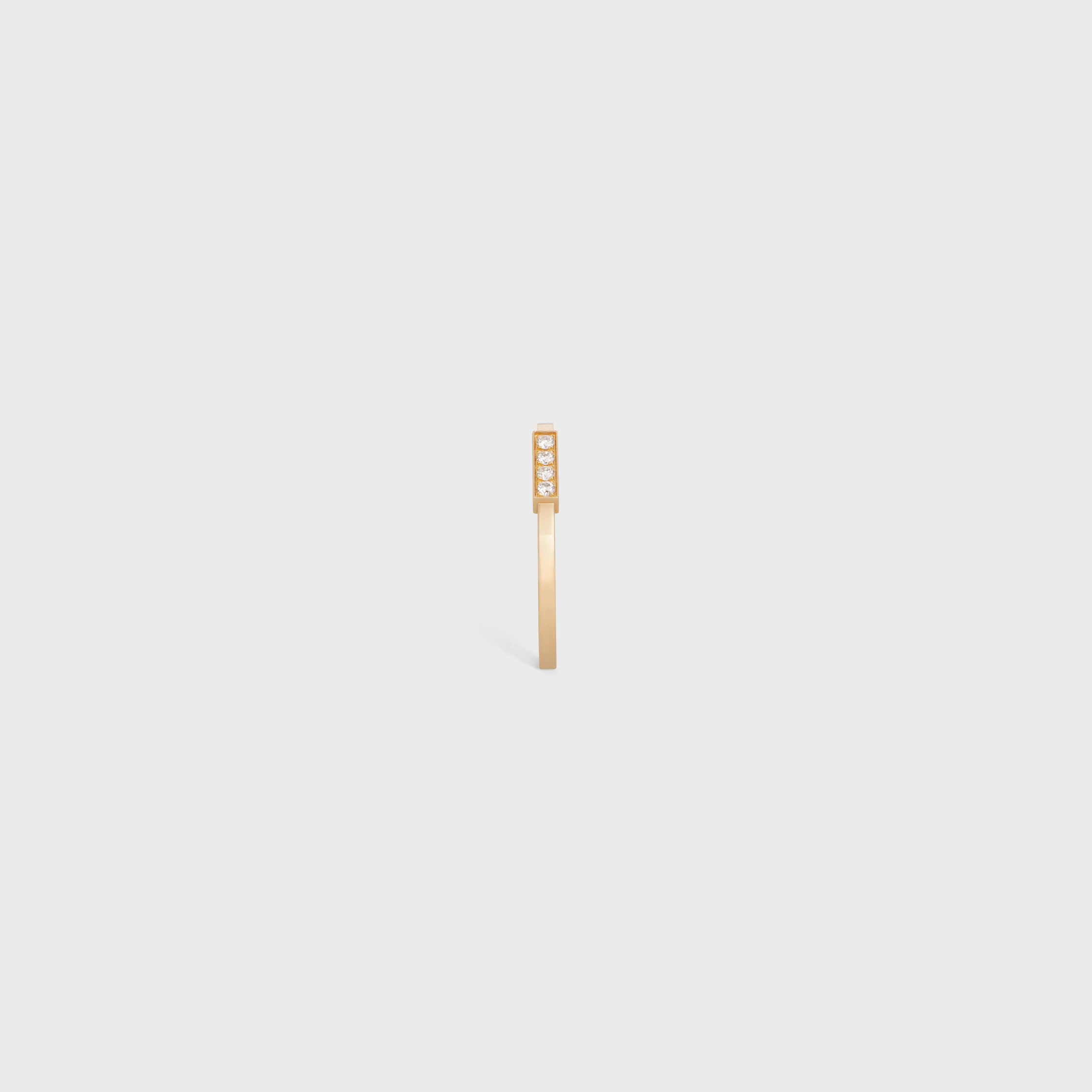 Anillo Celine Line en oro amarillo y diamantes