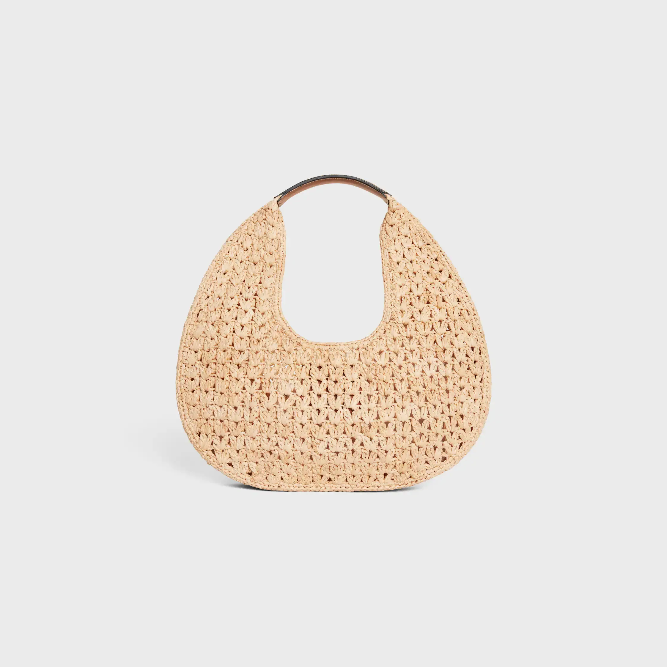 bolso hobo clásico Celine en rafia y cuero de becerro