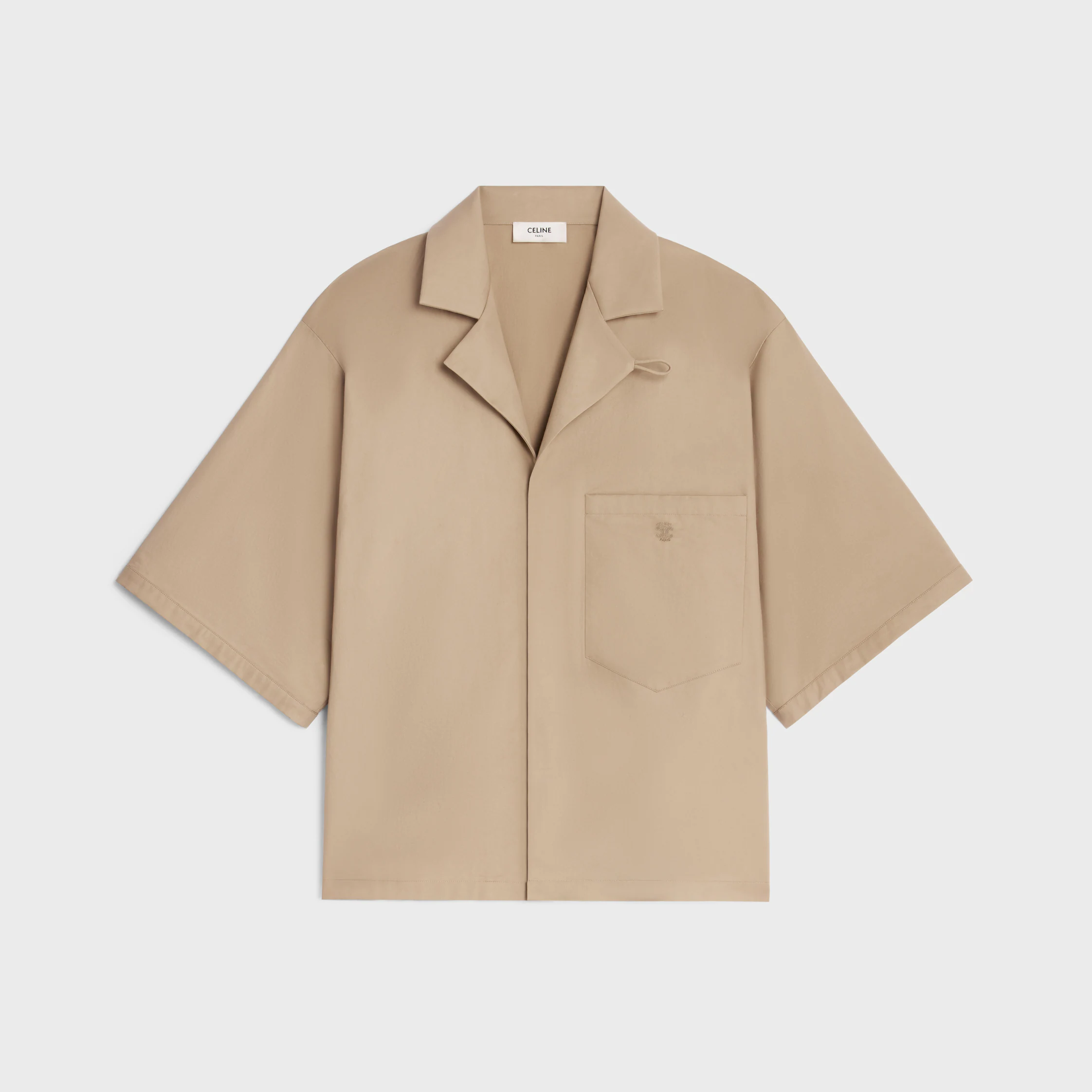 CAMISA SCOUT EN GABARDINA DE ALGODÓN LIGERO