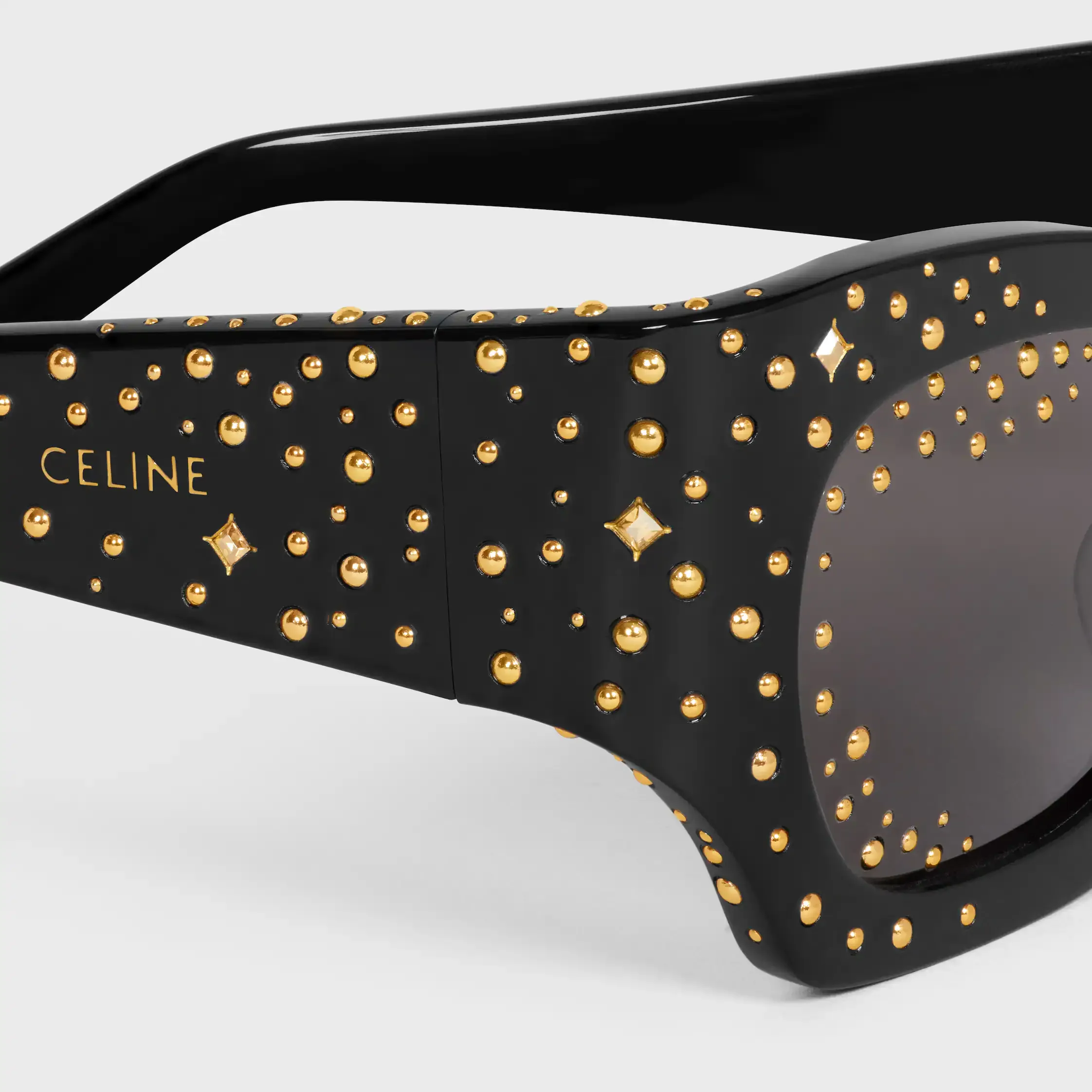 Gafas de sol S333 gráficas en acetato con cristales y metal
