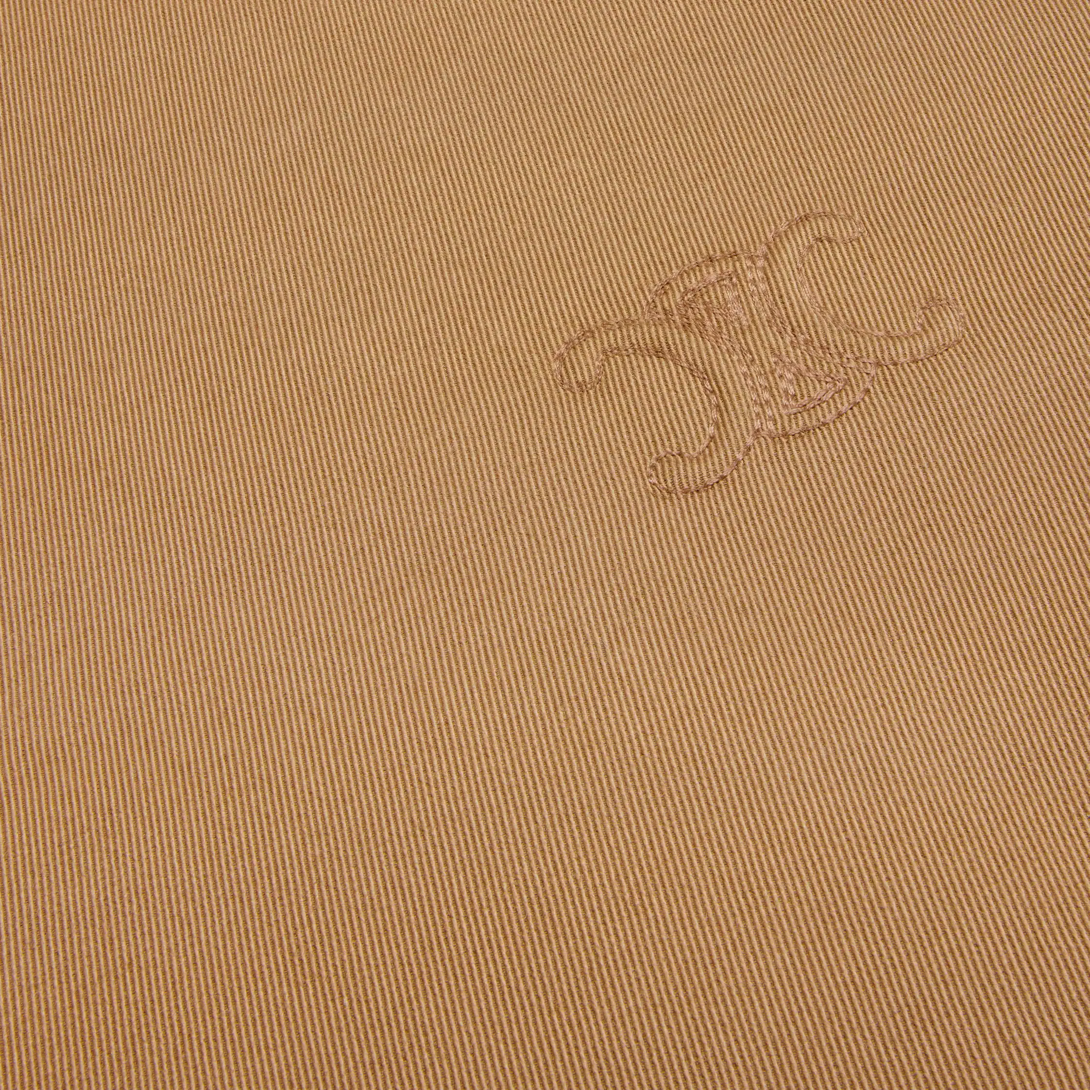 chaqueta de gabardina de algodón y lana