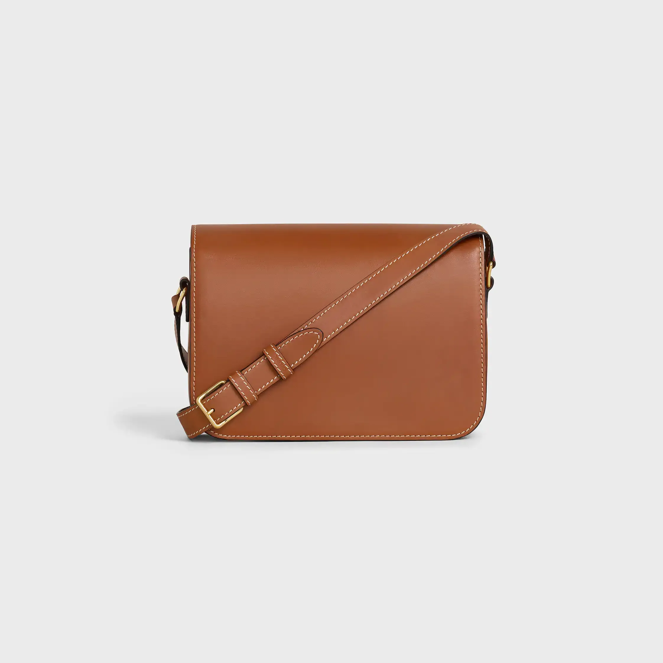 BOLSO CLASSIQUE TRIOMPHE EN CUERO DE VACUNO NATURAL