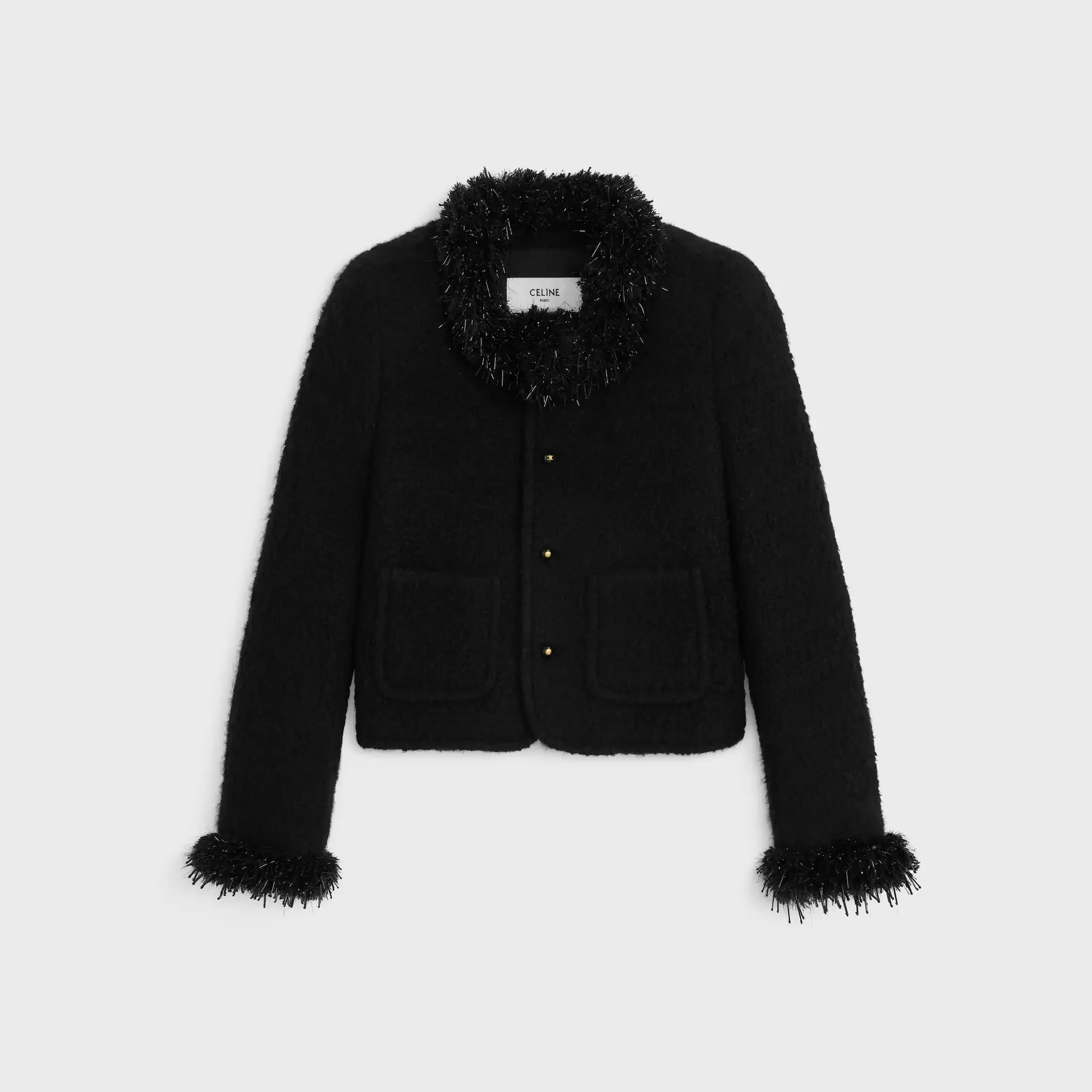 chaqueta chelsea en cachemira y lana natté