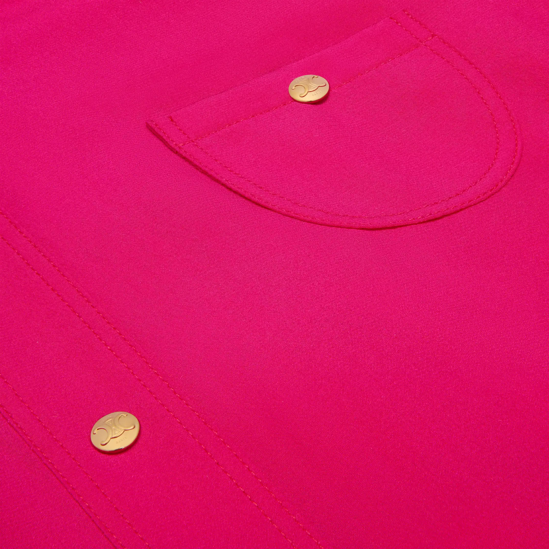 vestido en crepé de seda de acetato