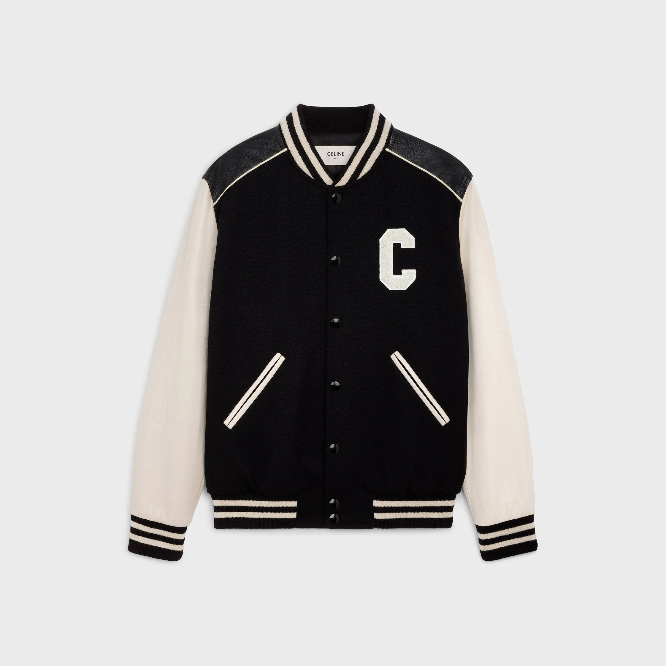 chaqueta clásica de osito en lana texturizada