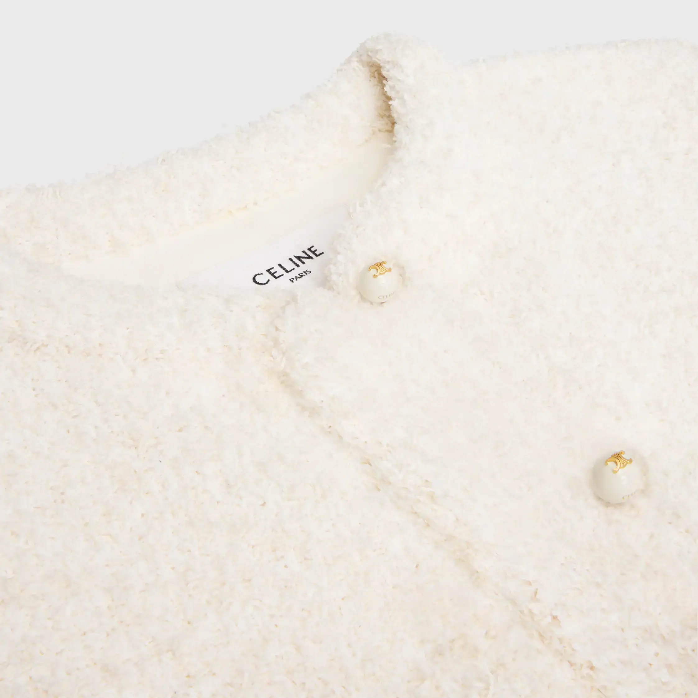 chaqueta cardigan en algodón natté