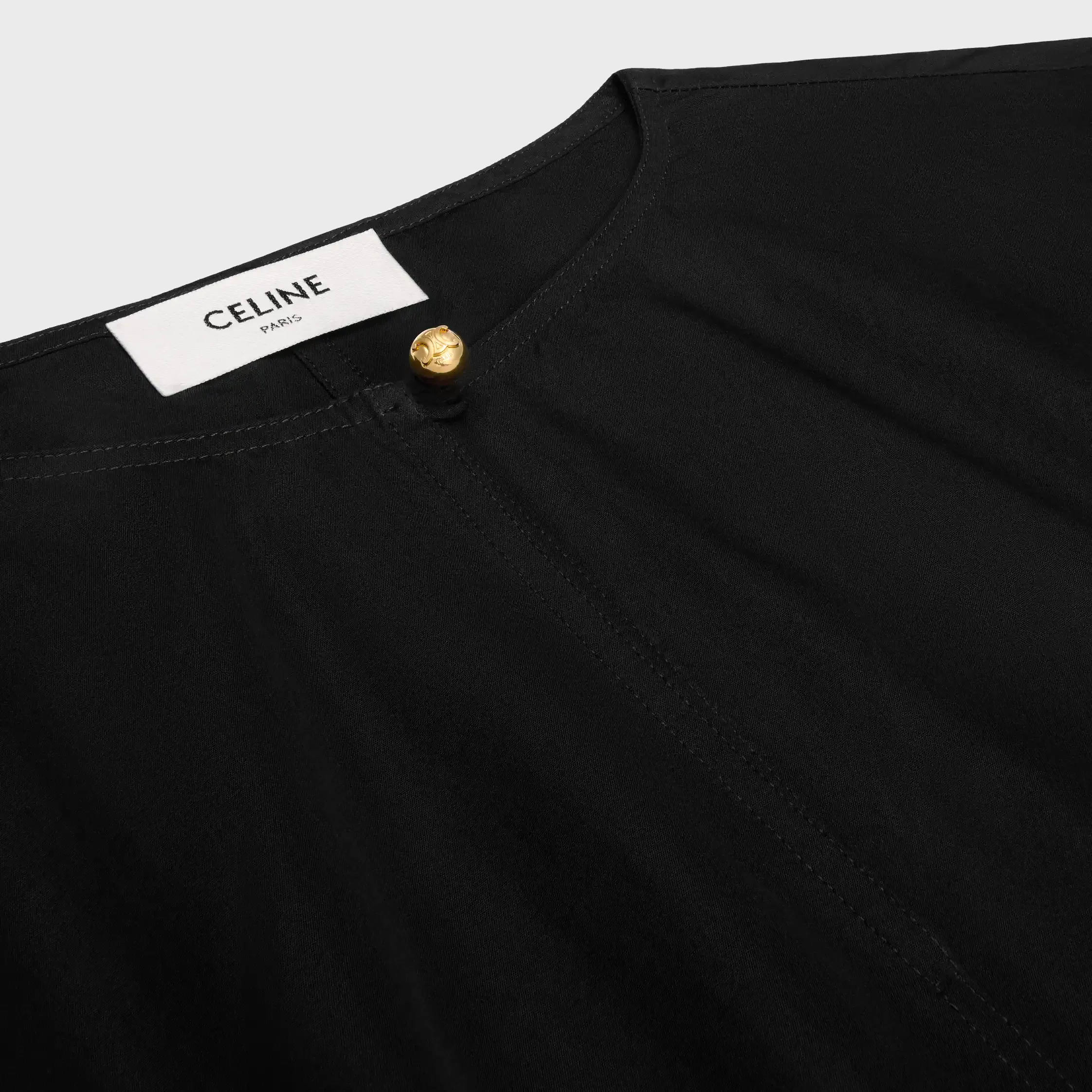 Vestido de popelín de algodón