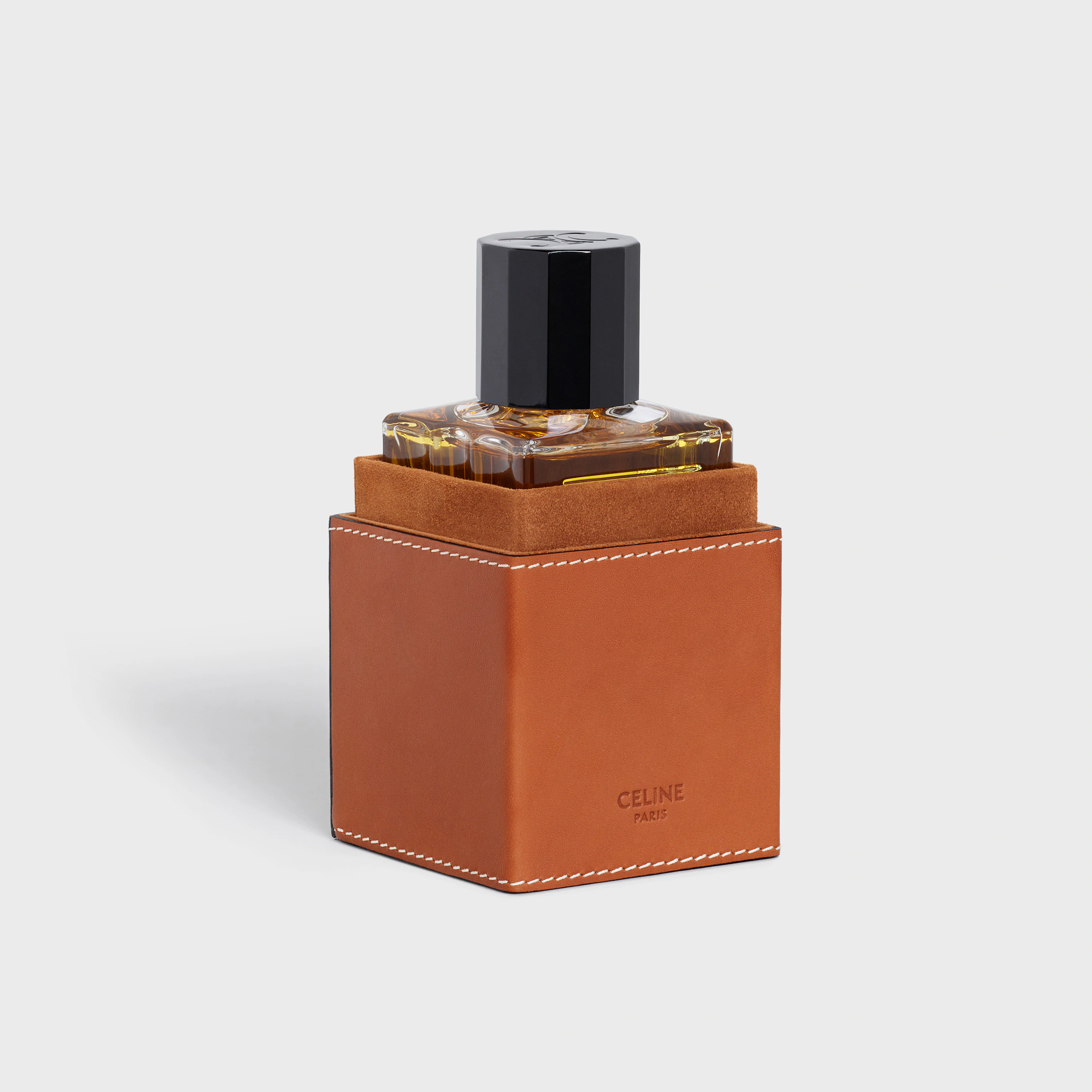 Funda para Perfume 100 ml en Cuero de Ternera Natural
