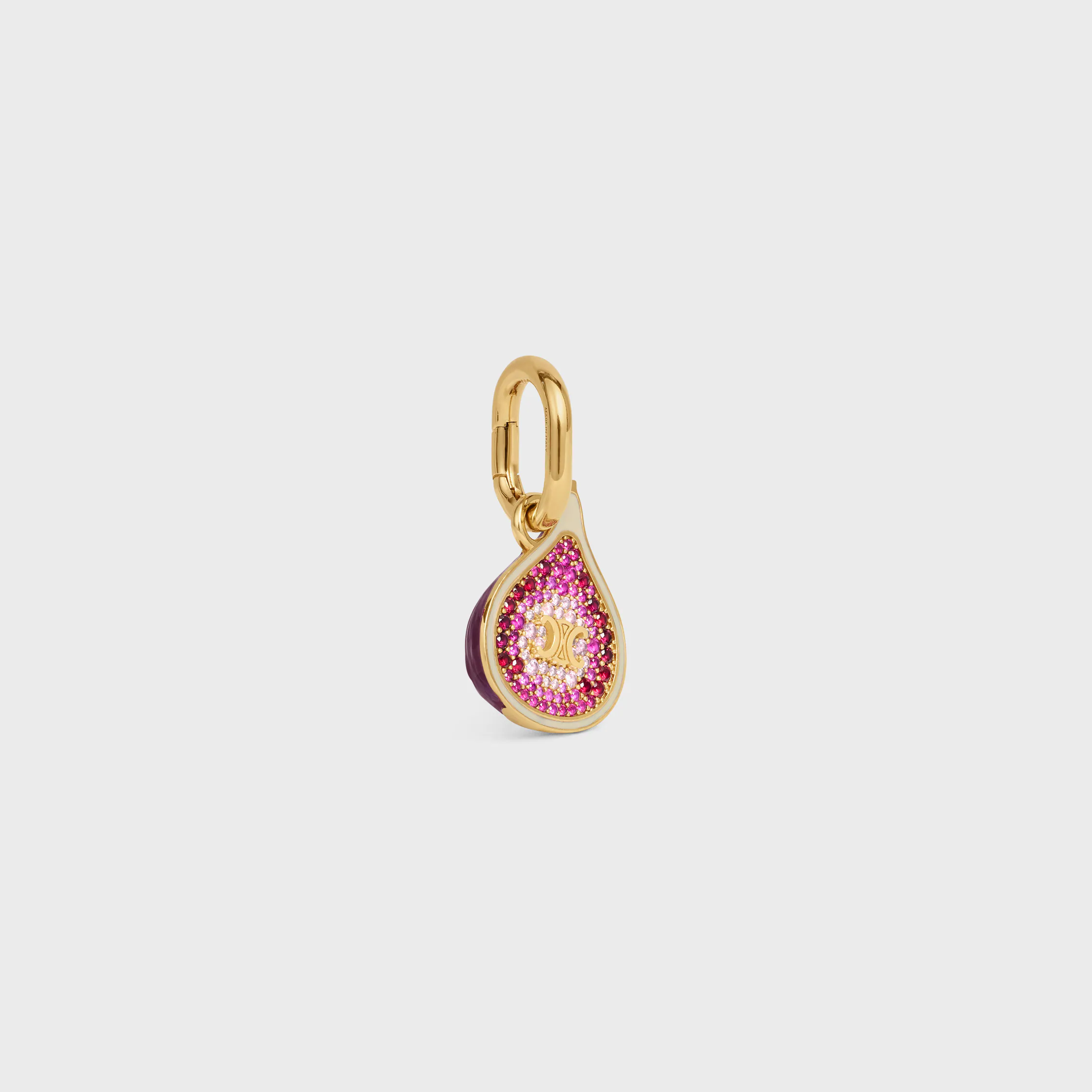 CHARMS FIGURA EN LATÓN CON ACABADO EN ORO, ESMALTE Y STRASS