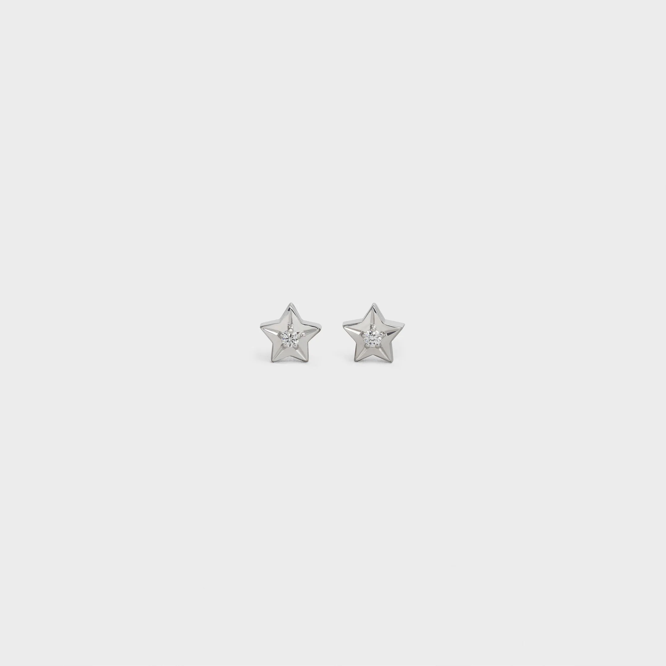 Etoile Celine Studs en oro blanco y diamantes