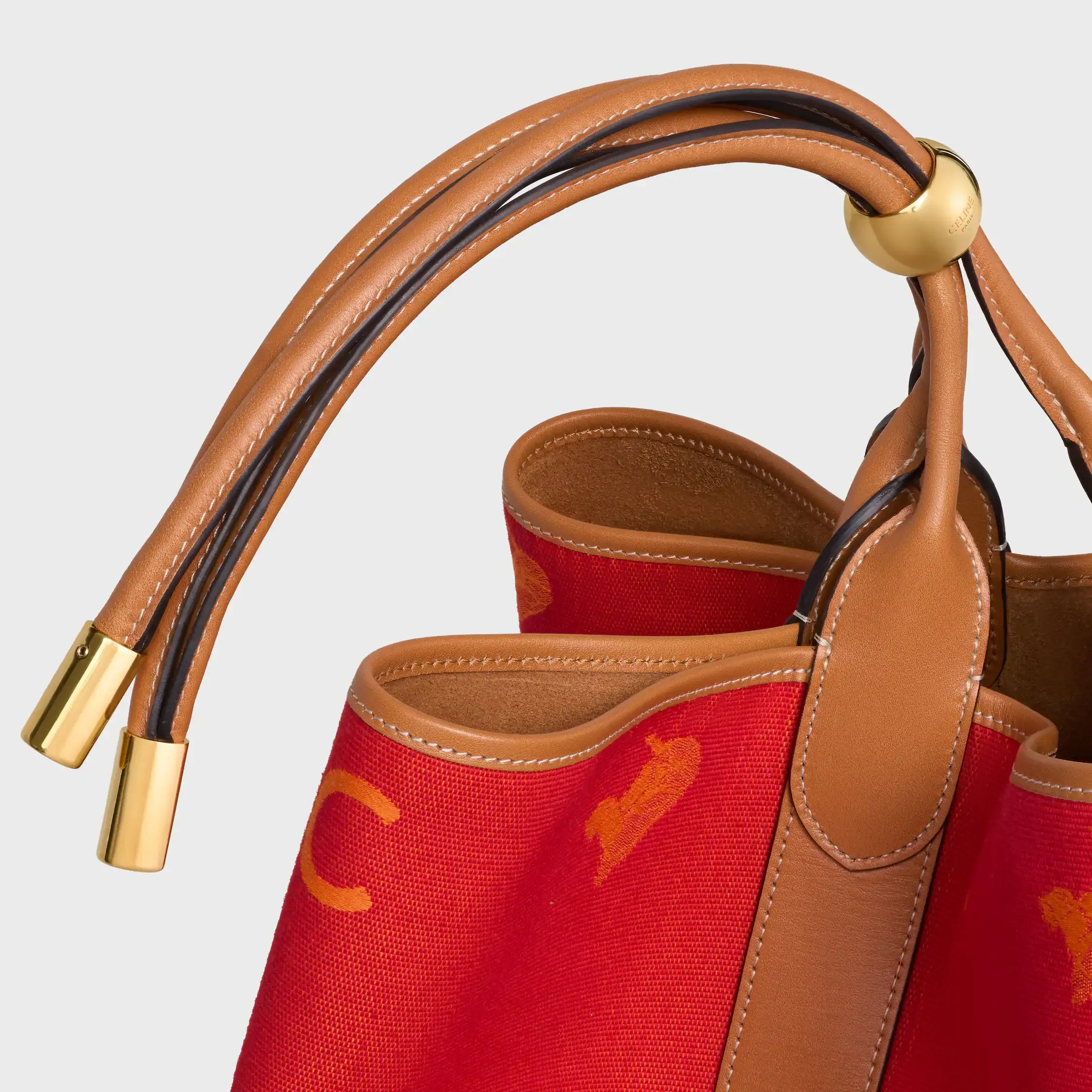 BOLSO BUCKET GRANDE EN TELA JACQUARD C SULKY