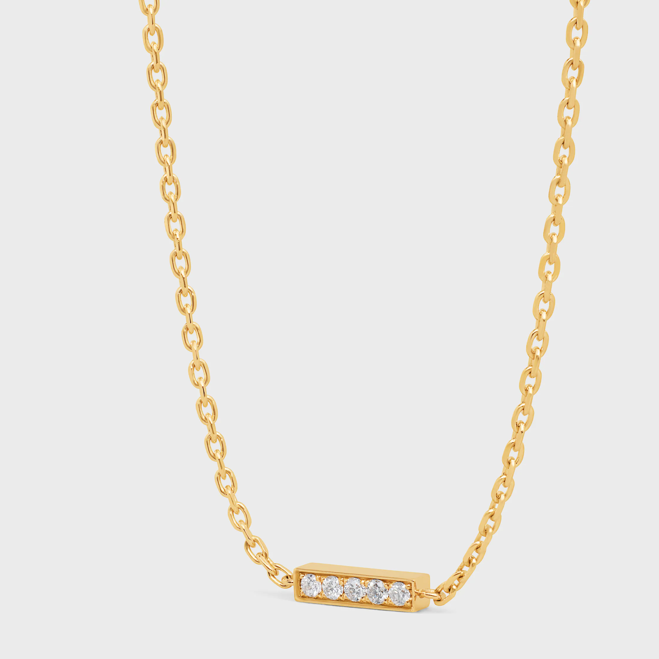Pulsera Celine Line en Oro Amarillo y Diamantes