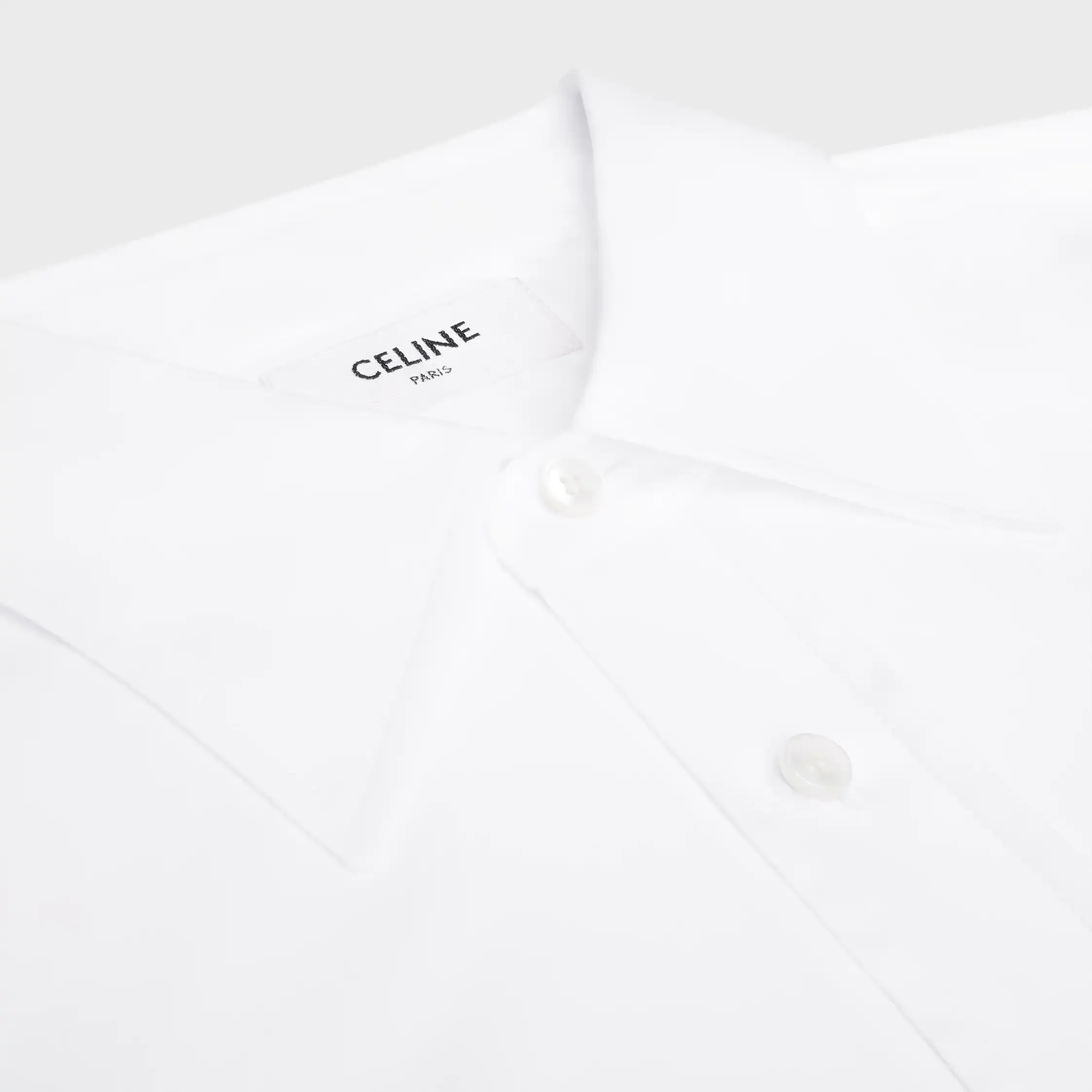 camisa corta en popelín de algodón