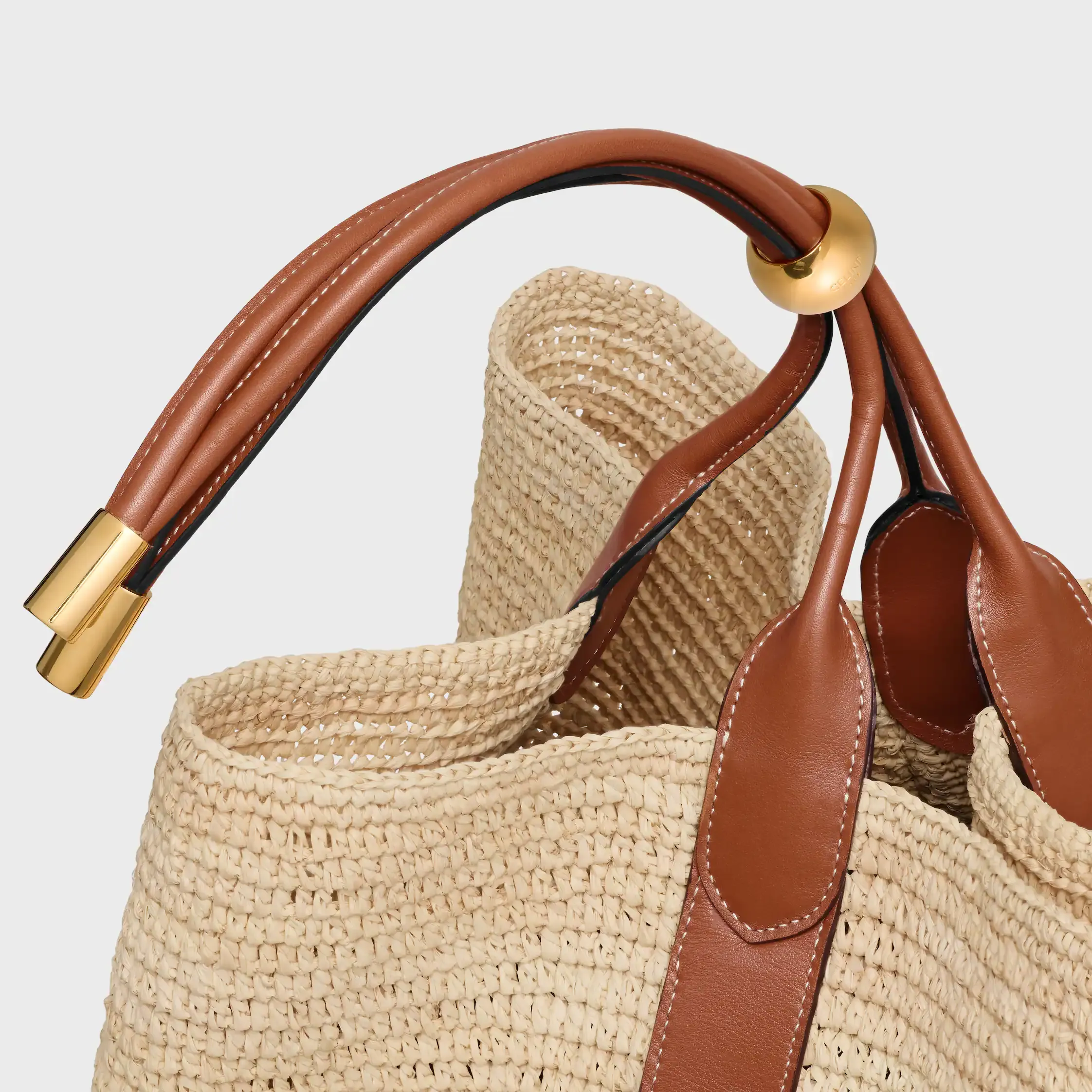 BOLSO BOLSA GRANDE DE RAÍZ Y CUERO DE TERNERA