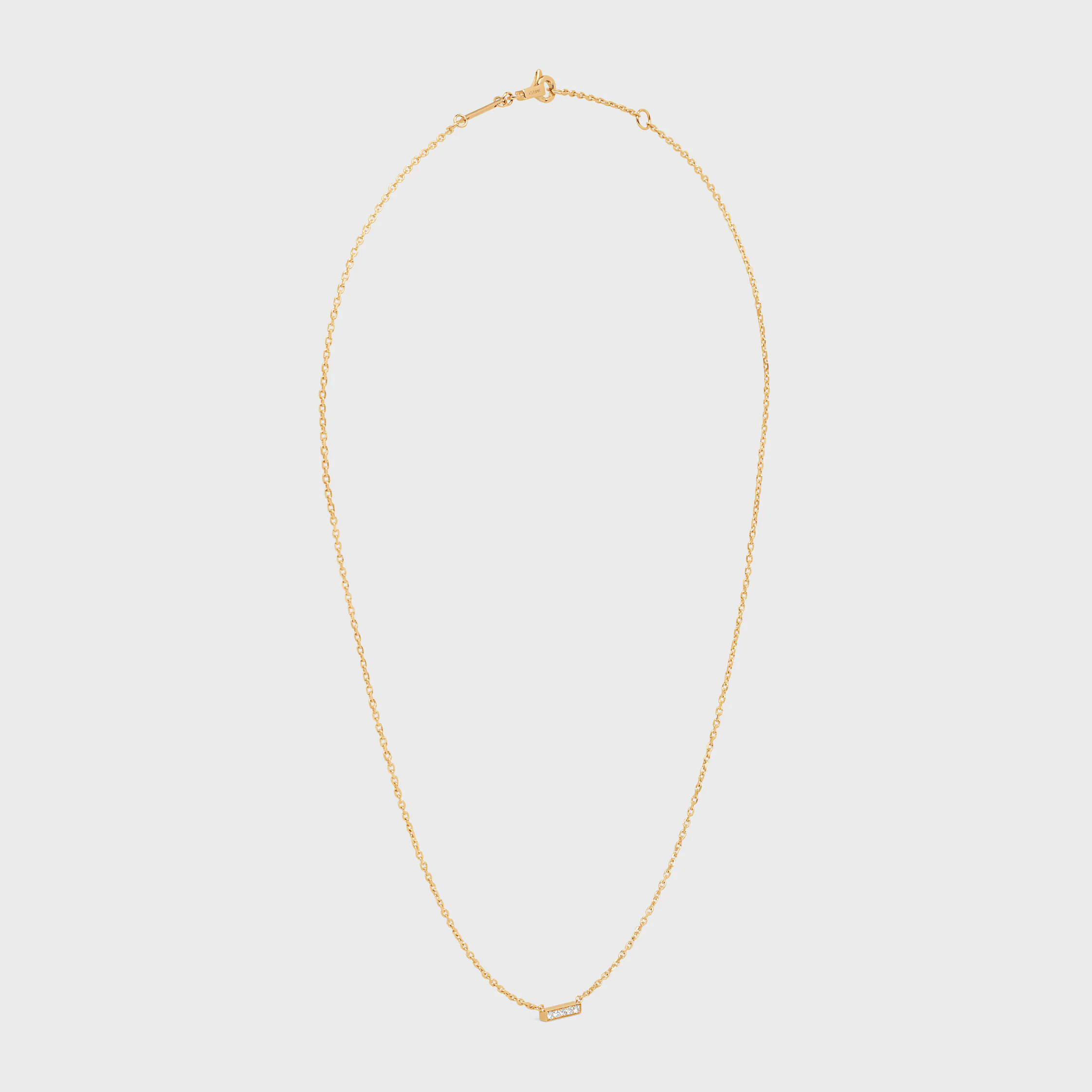 Collar Celine Line en Oro Amarillo y Diamantes