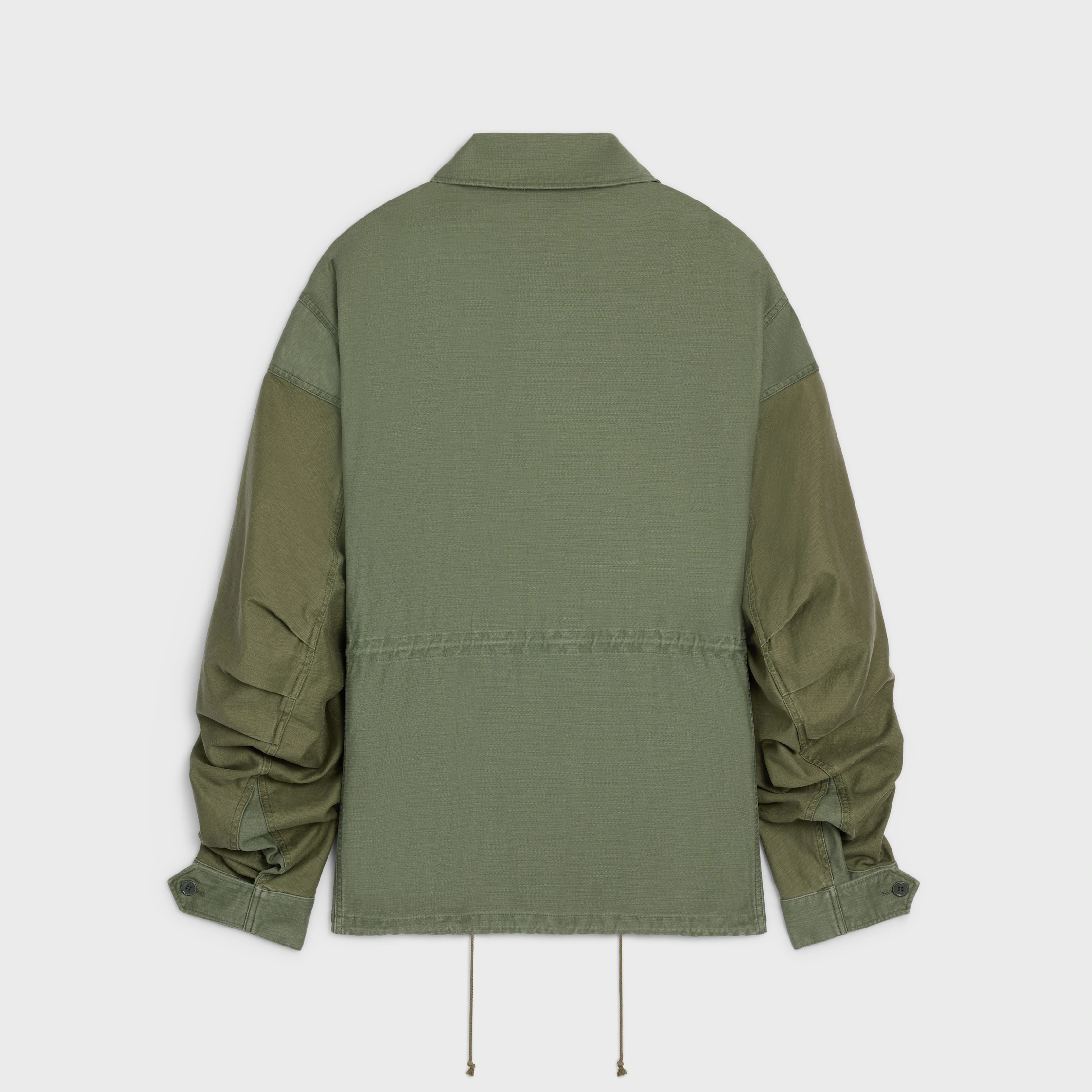 parka de satén de algodón
