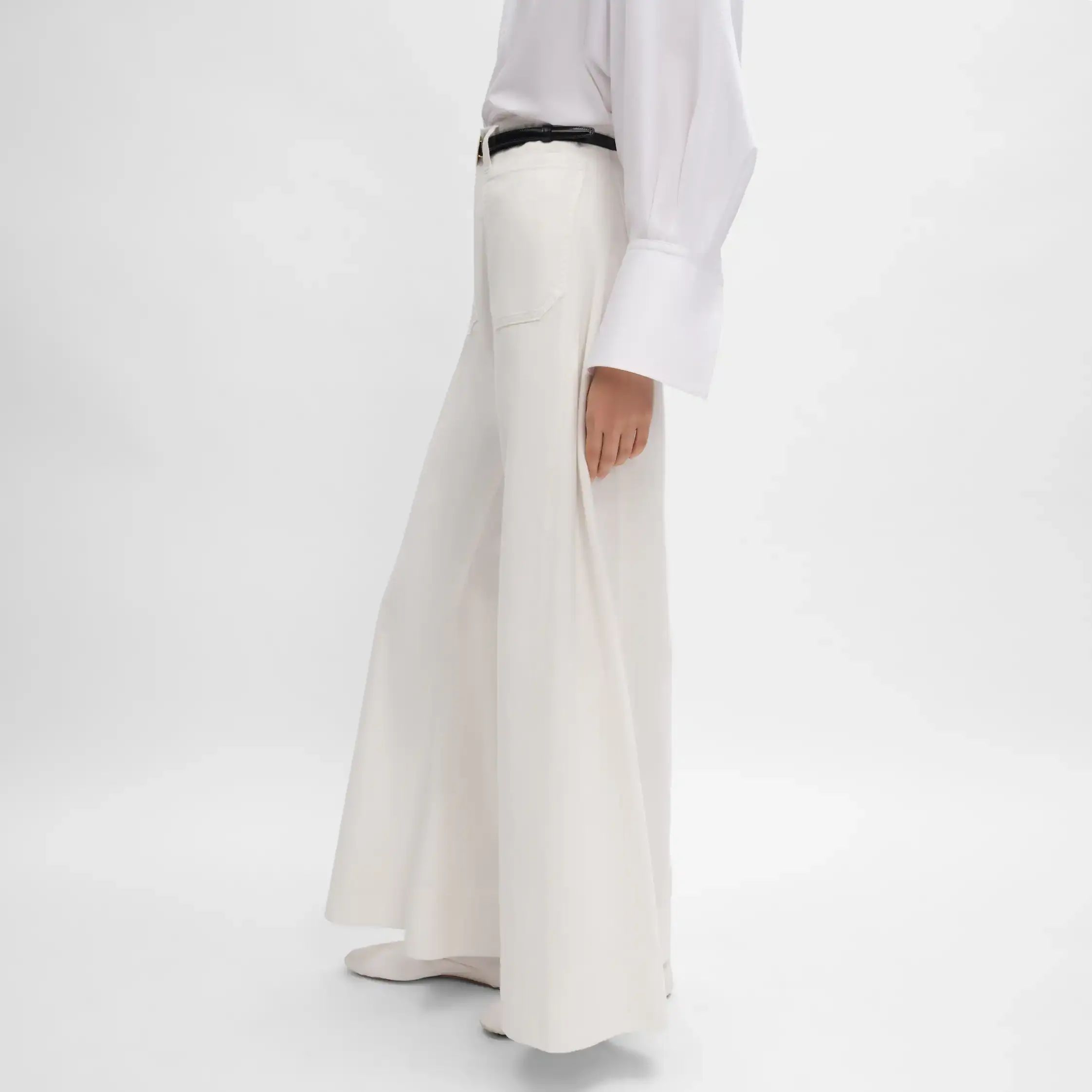 pantalones flare 004 IN DENIM INDIGO