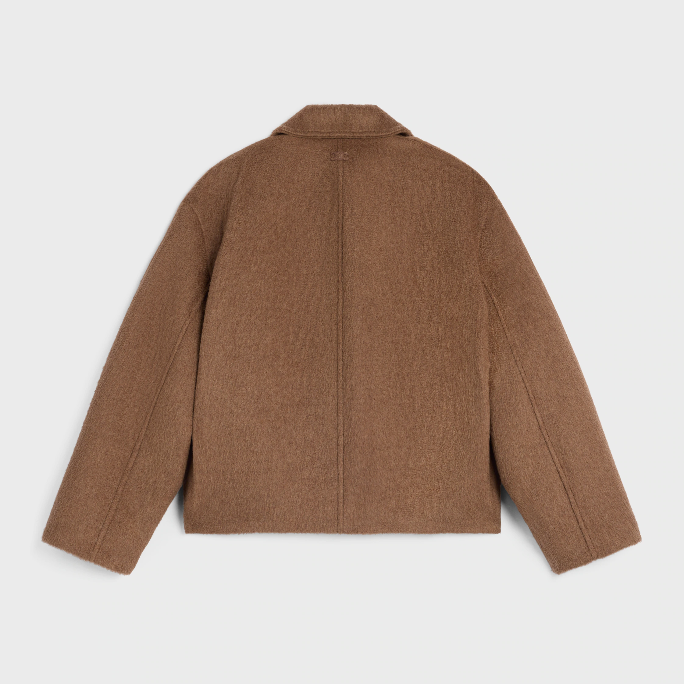 chaqueta IN de doble cara de cashmere y camel