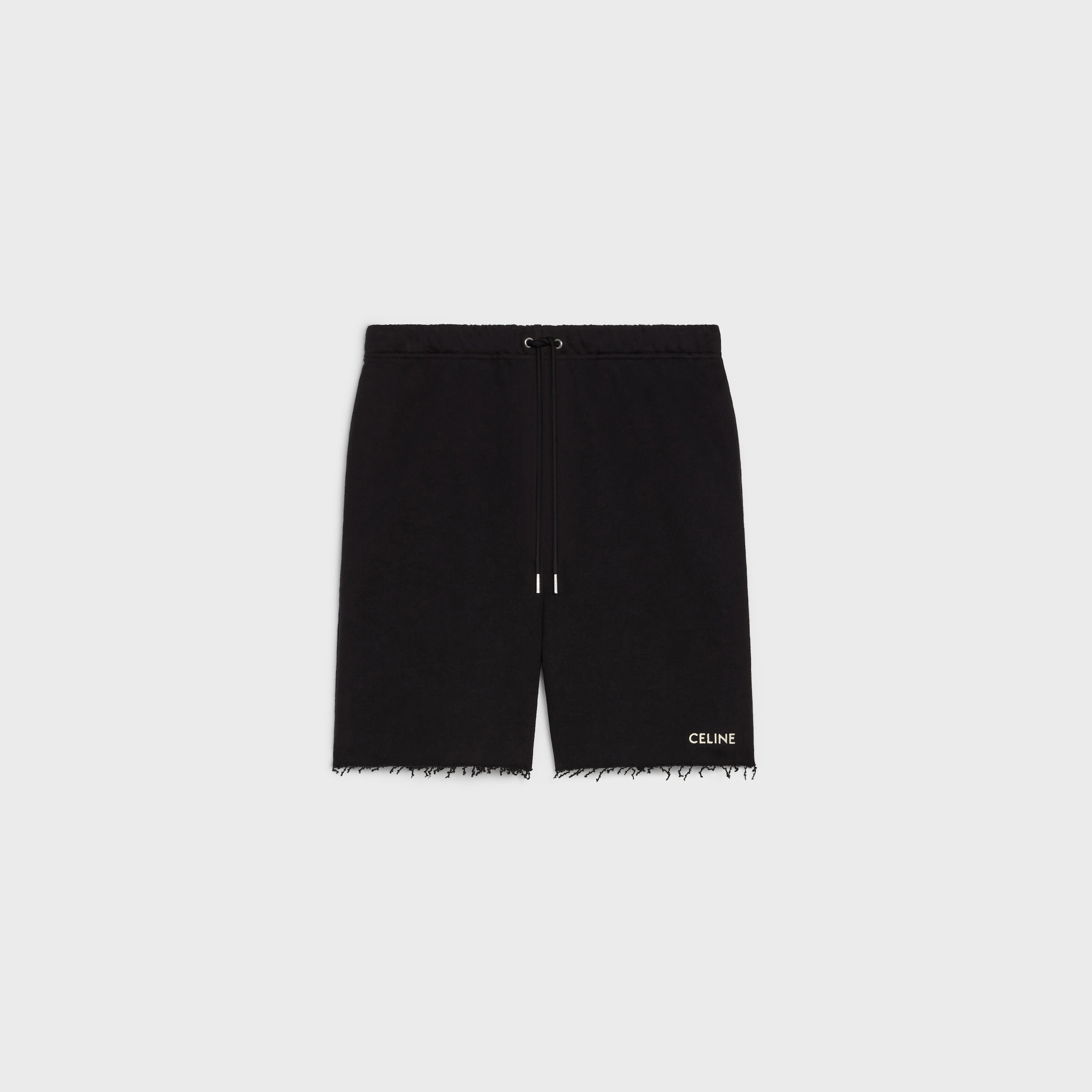 pantalones cortos celine en felpa de algodón