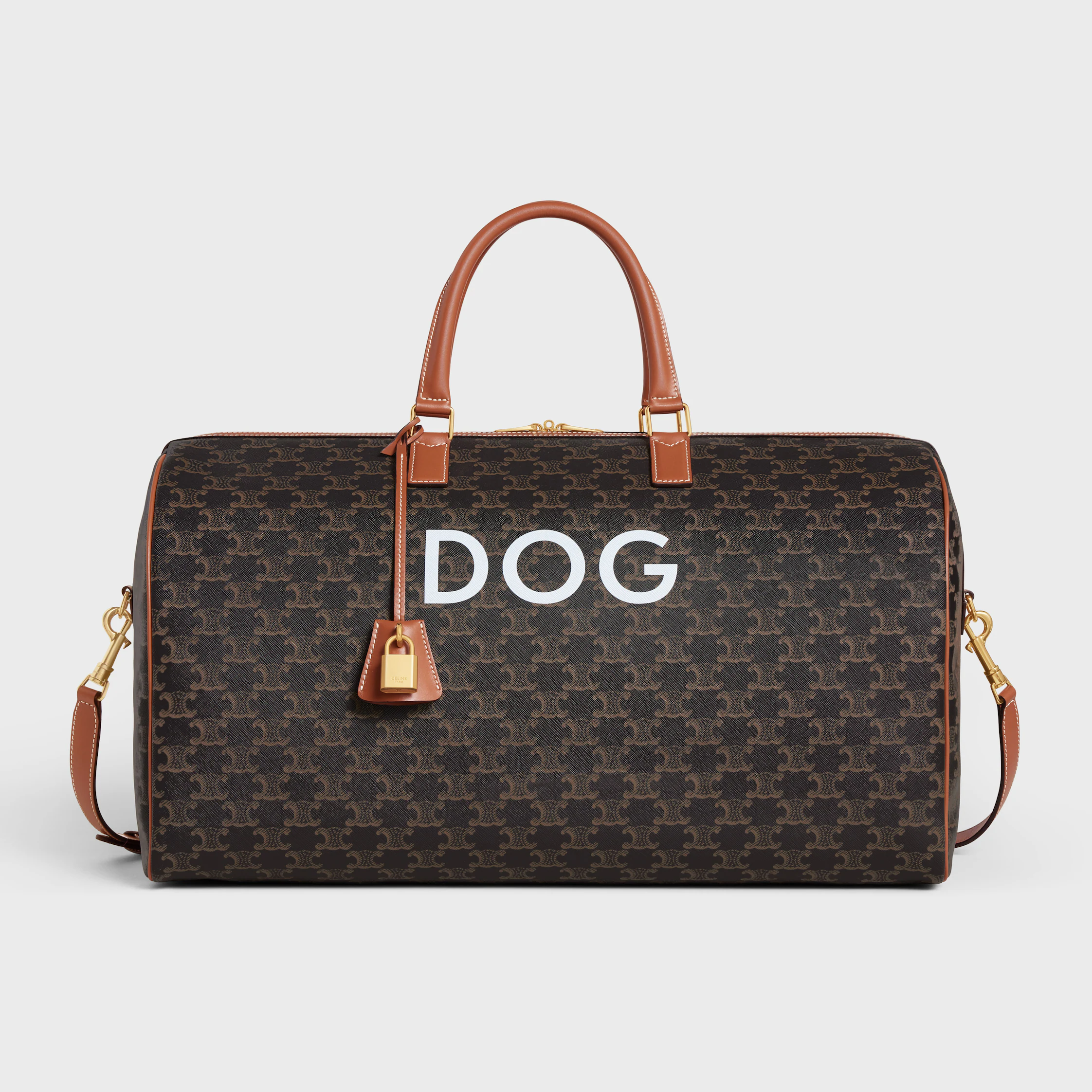 Viaje 50 en lona Triomphe con estampado de perro