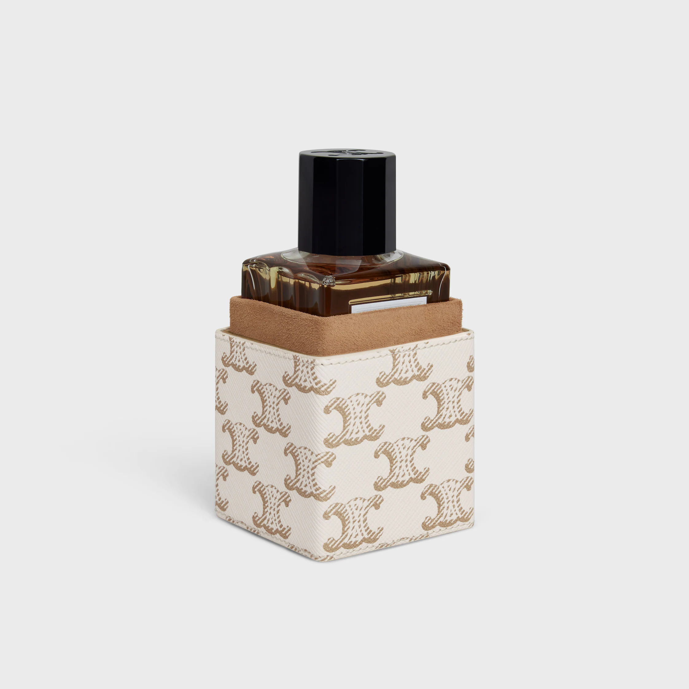 Funda de Perfume 100 ml en Tela Triomphe y Cuero de Becerro
