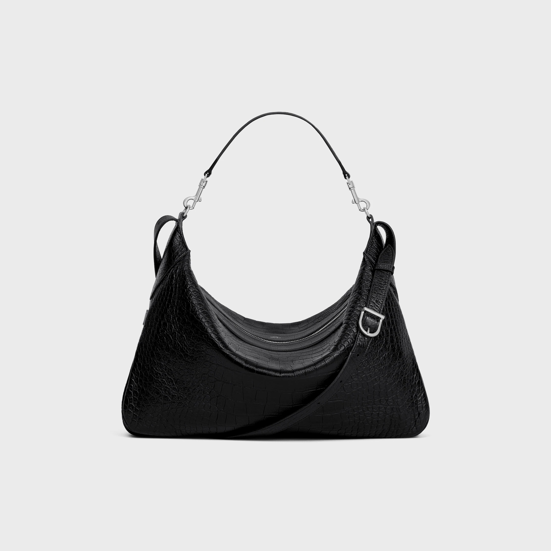 Correa grande Romy IN CROCODILE EMBOSSED DEERSKIN