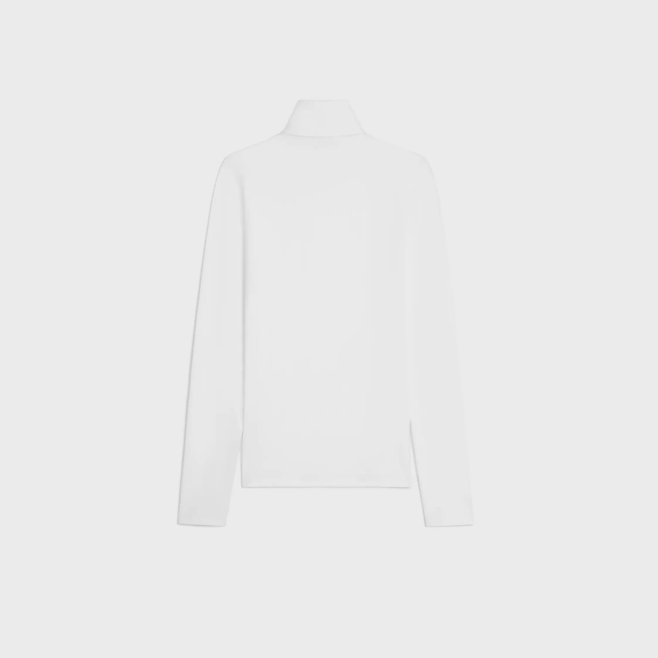 top de cuello alto en jersey de algodón atlético