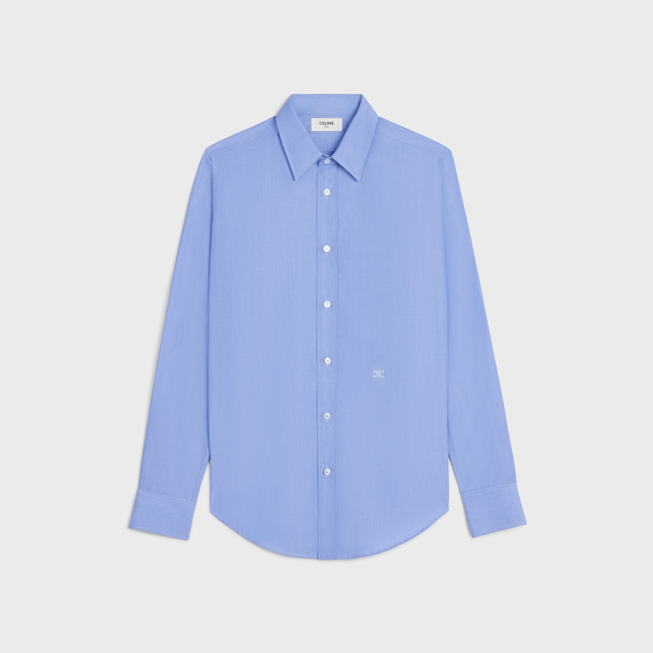 CAMISA CLÁSICA EN POPLIN DE ALGODÓN