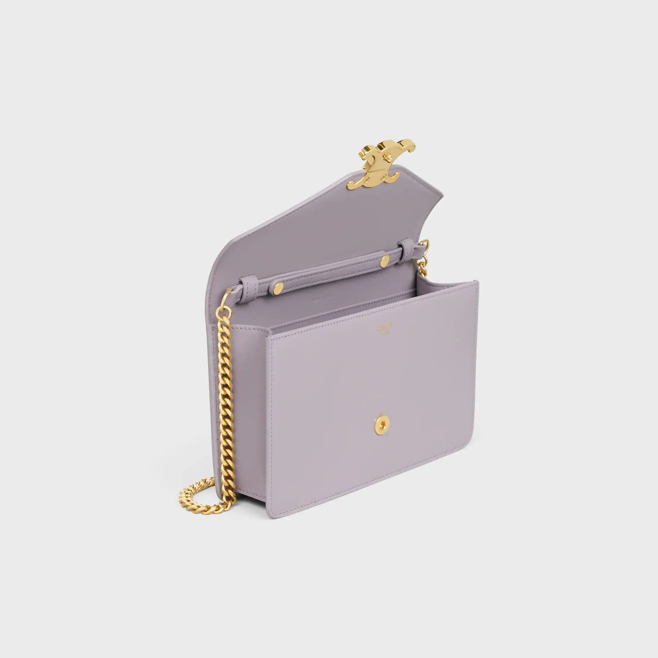 MONEDERO ON CHAIN MARGO en piel de becerro brillante