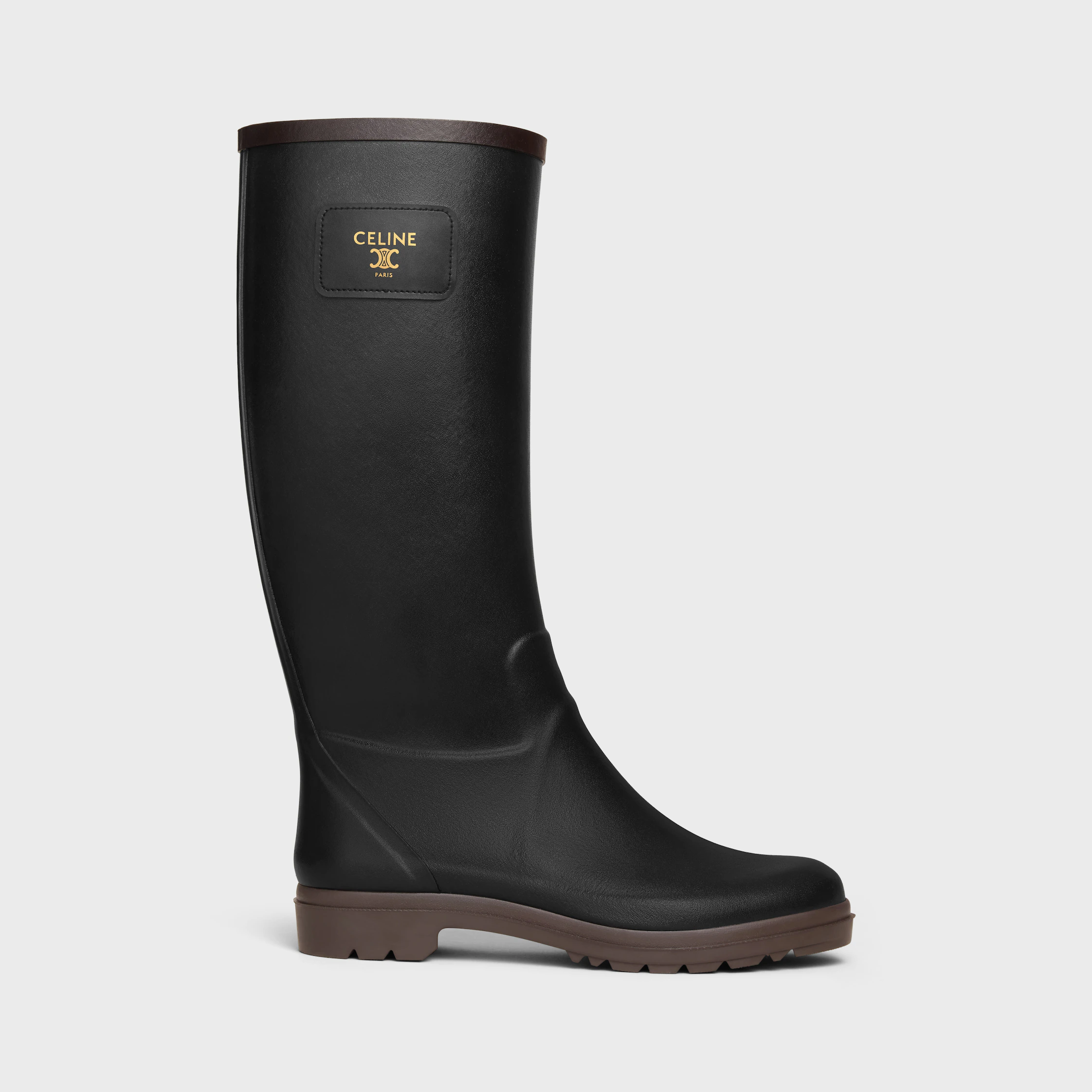 BOTAS DE LLUVIA CELINE EN HULE NATURAL