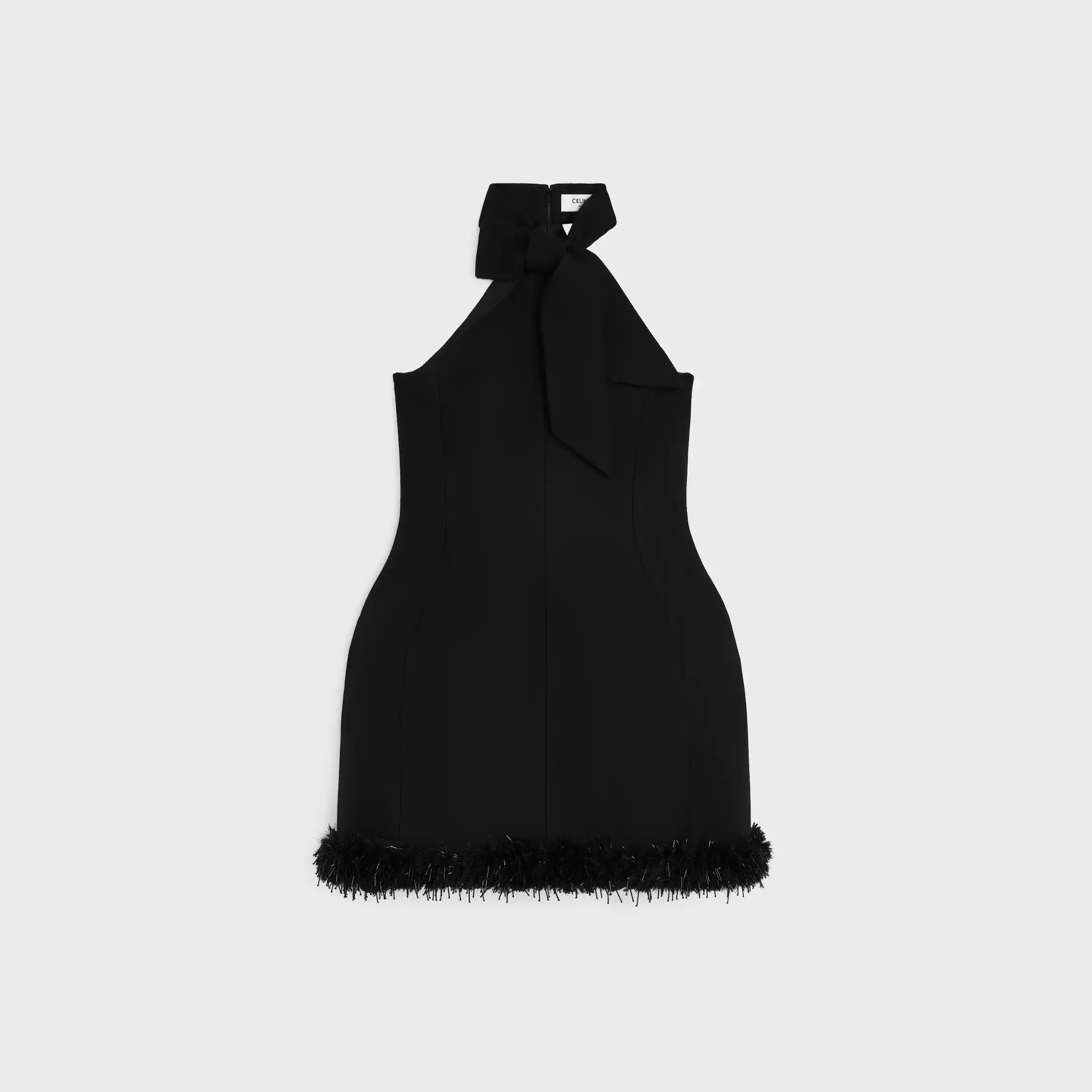 vestido en tricotine de lana