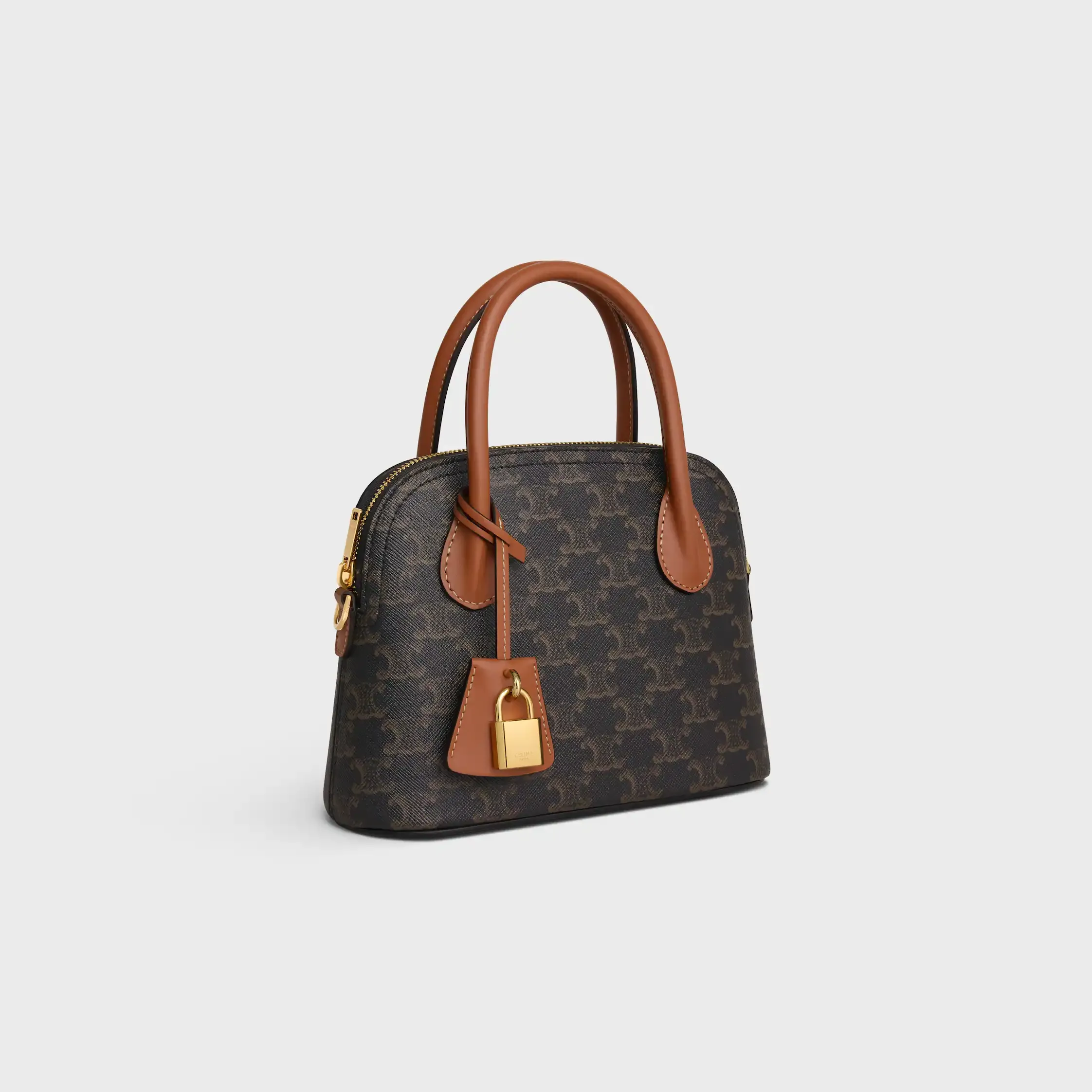 BOLSO TEEN HONORINE EN LONA TRIOMPHE Y CUERO DE TERNERA
