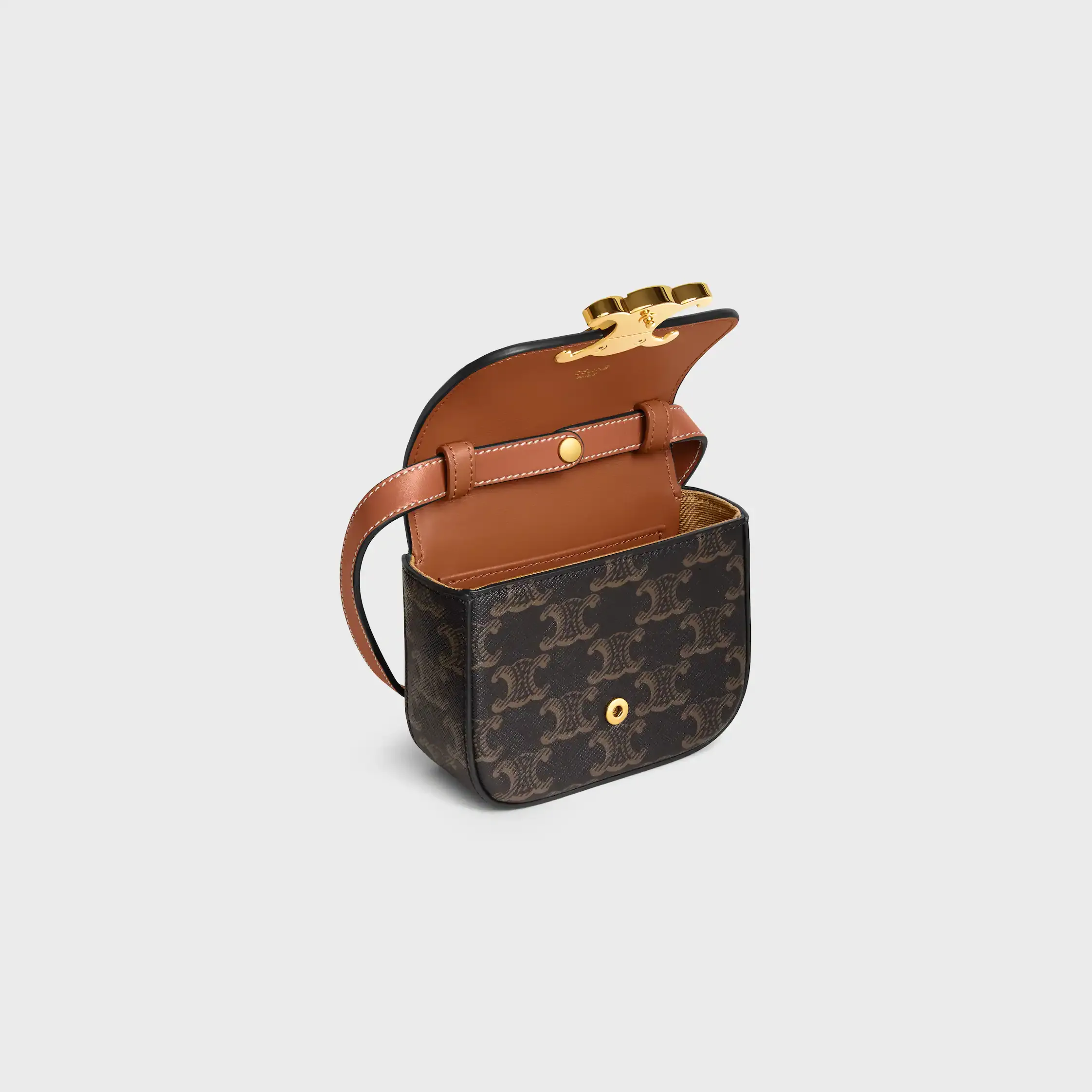 MINI CLAUDE IN TRIOMPHE CANVAS Y CUERO DE TERNERA
