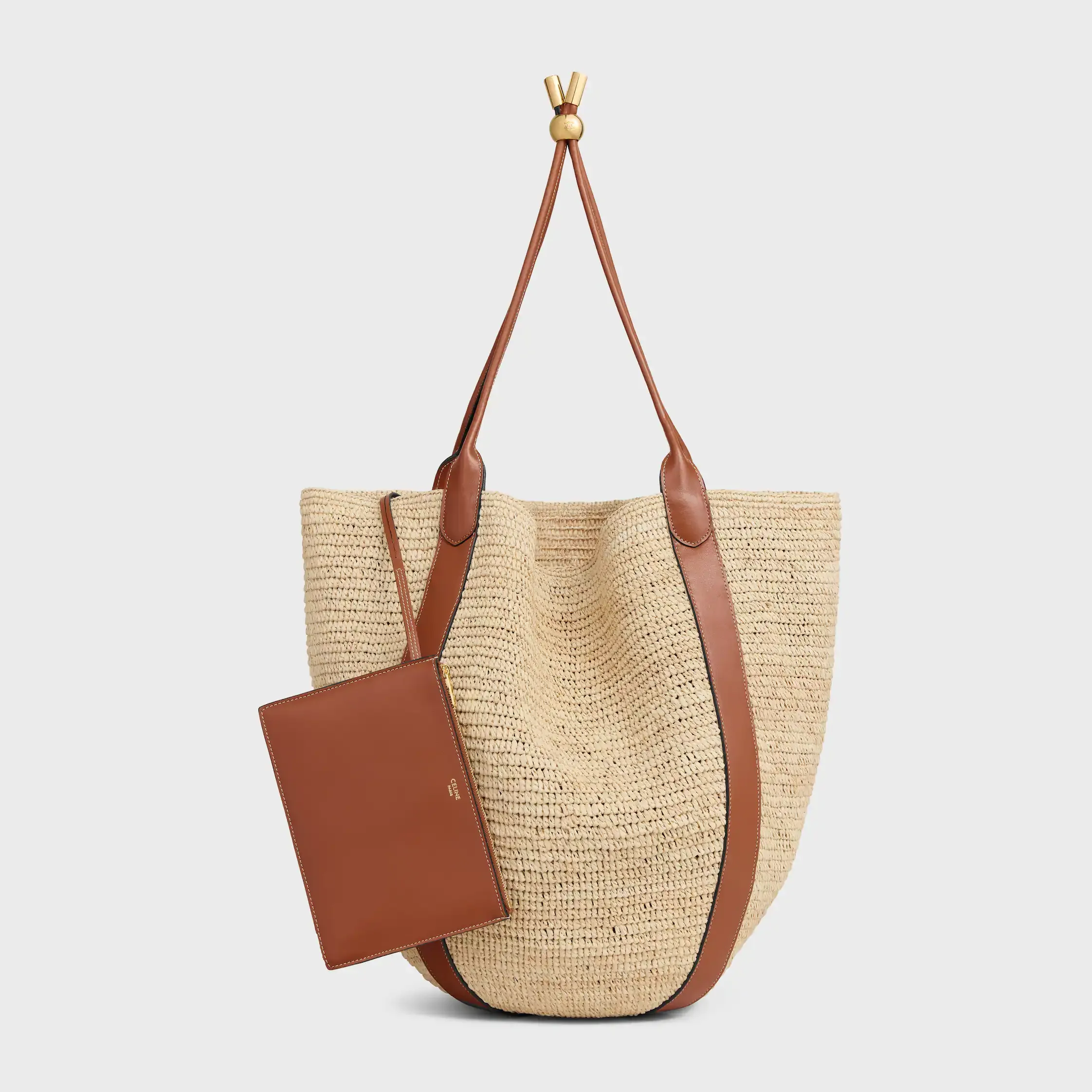 BOLSO BOLSA GRANDE DE RAÍZ Y CUERO DE TERNERA