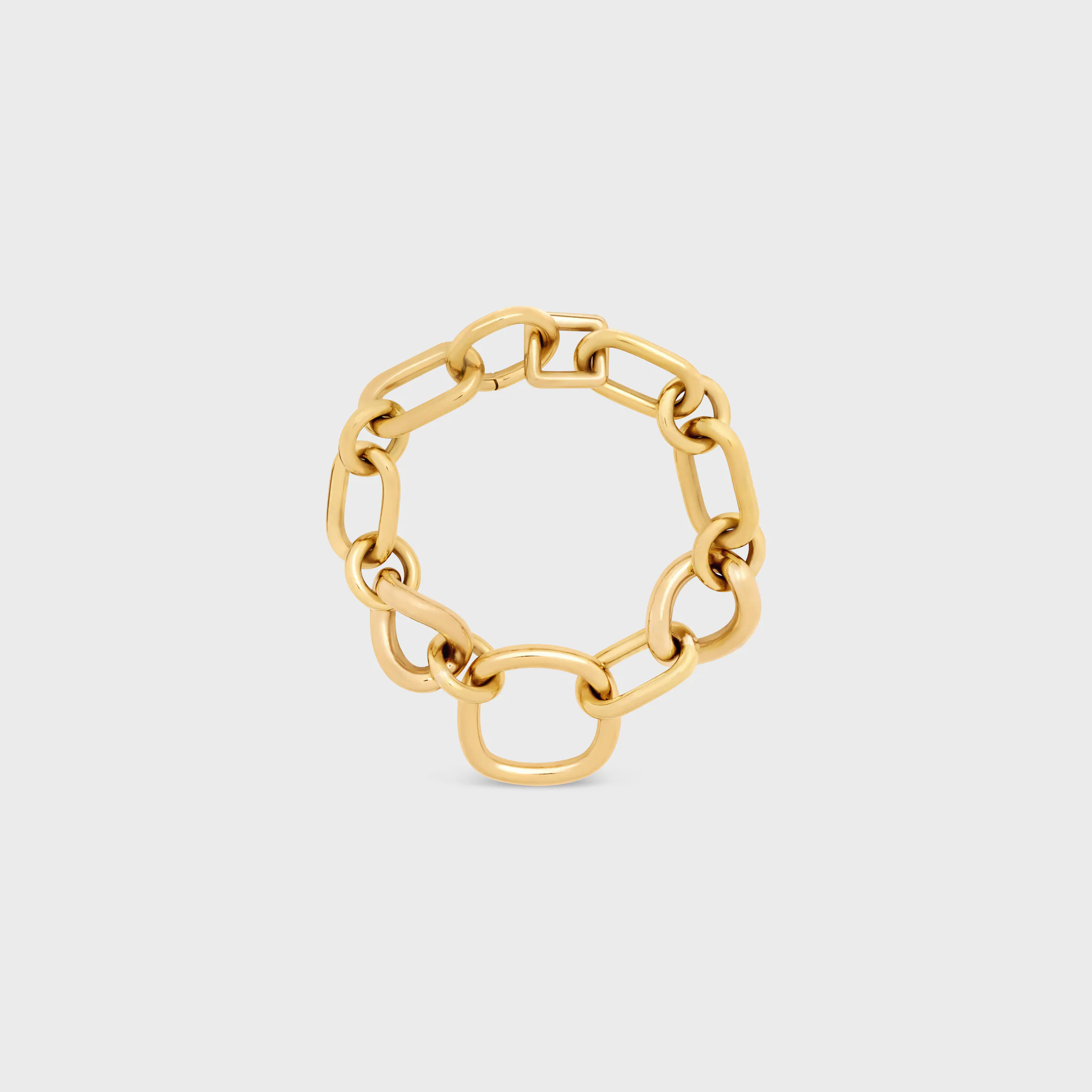 CHARMS MODERNOS FINOS GOURMETTE EN LATÓN CON ACABADO EN ORO