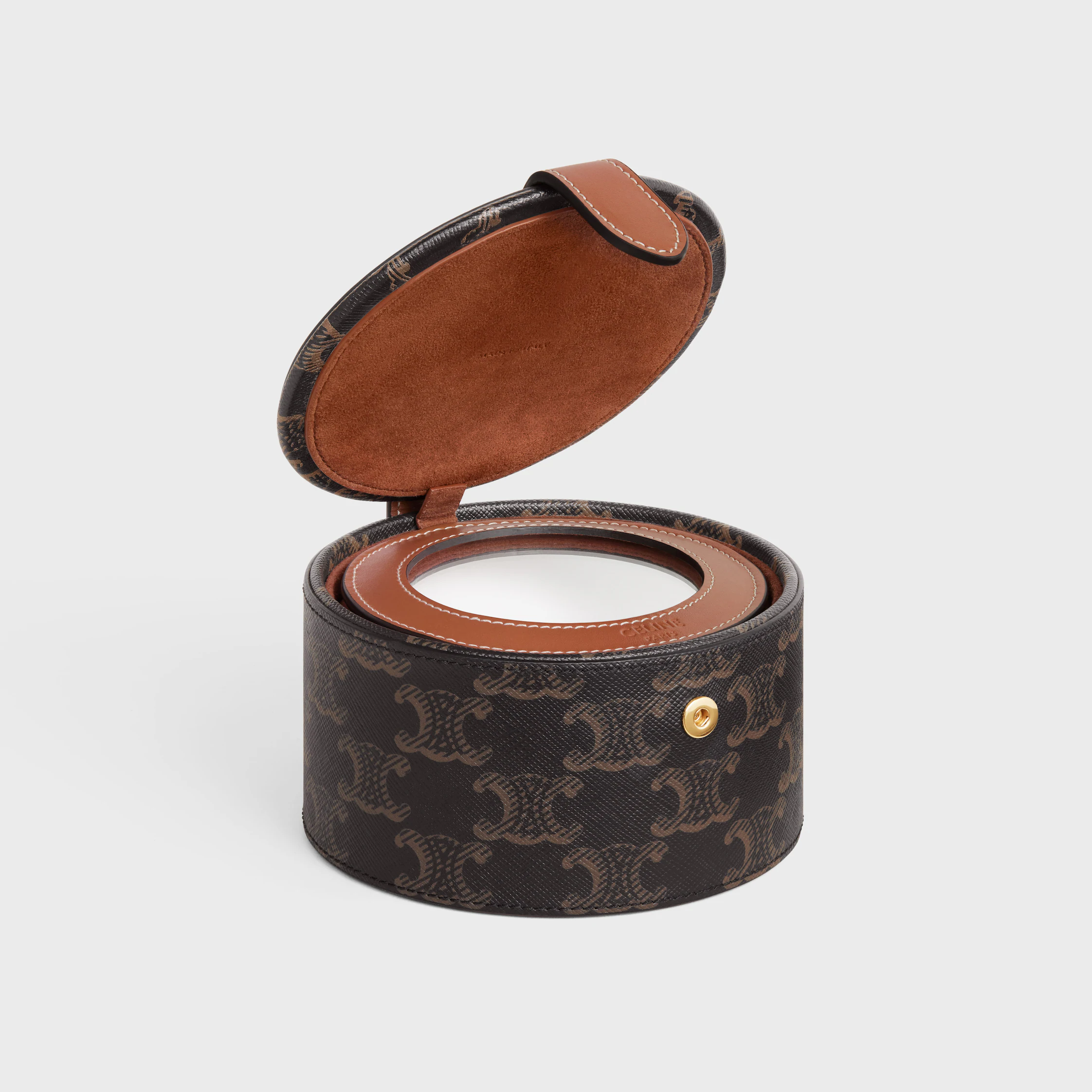Funda JEWELS en lona Triomphe y cuero de ternera
