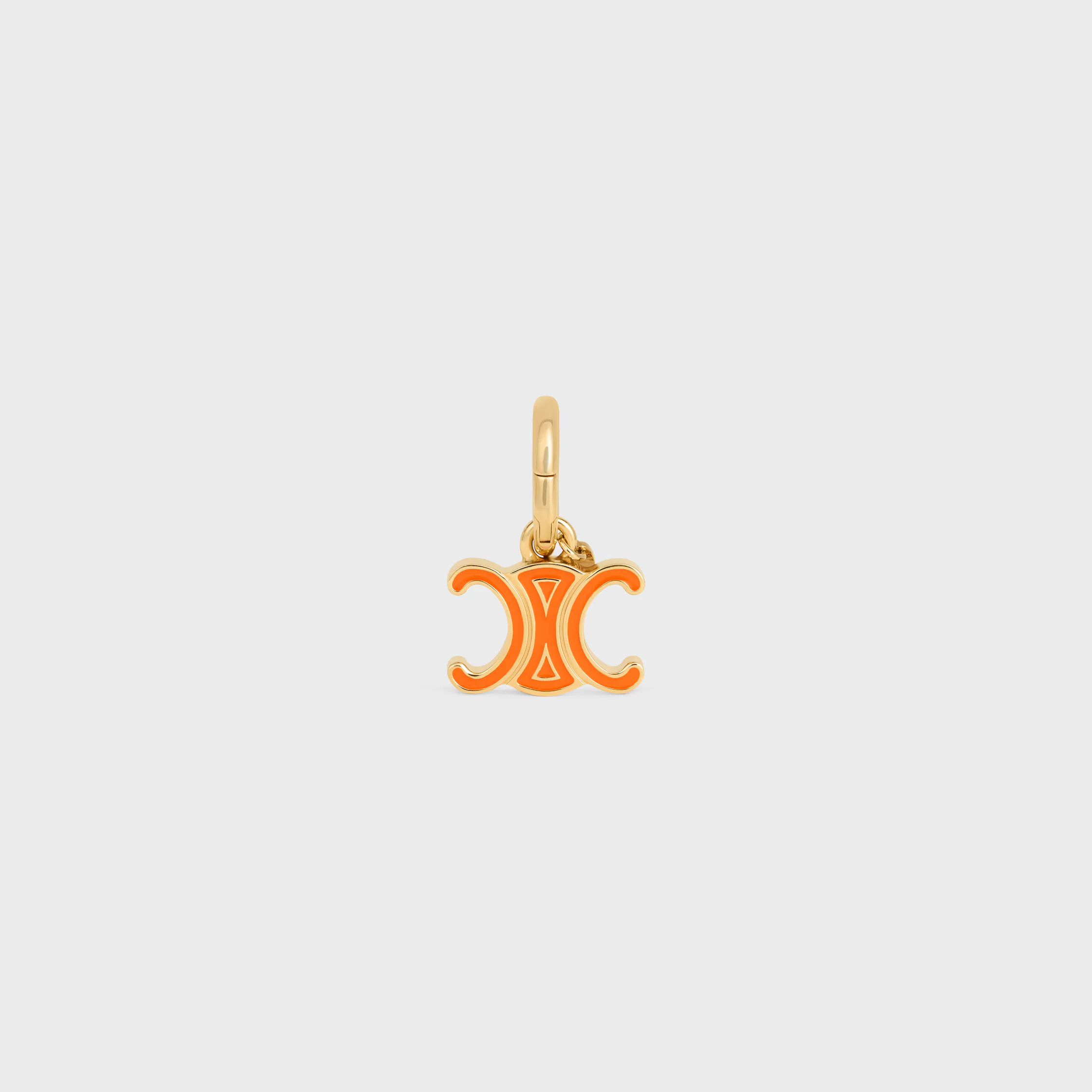 Cadenas Celine Triomphe en esmalte y latón con acabado dorado
