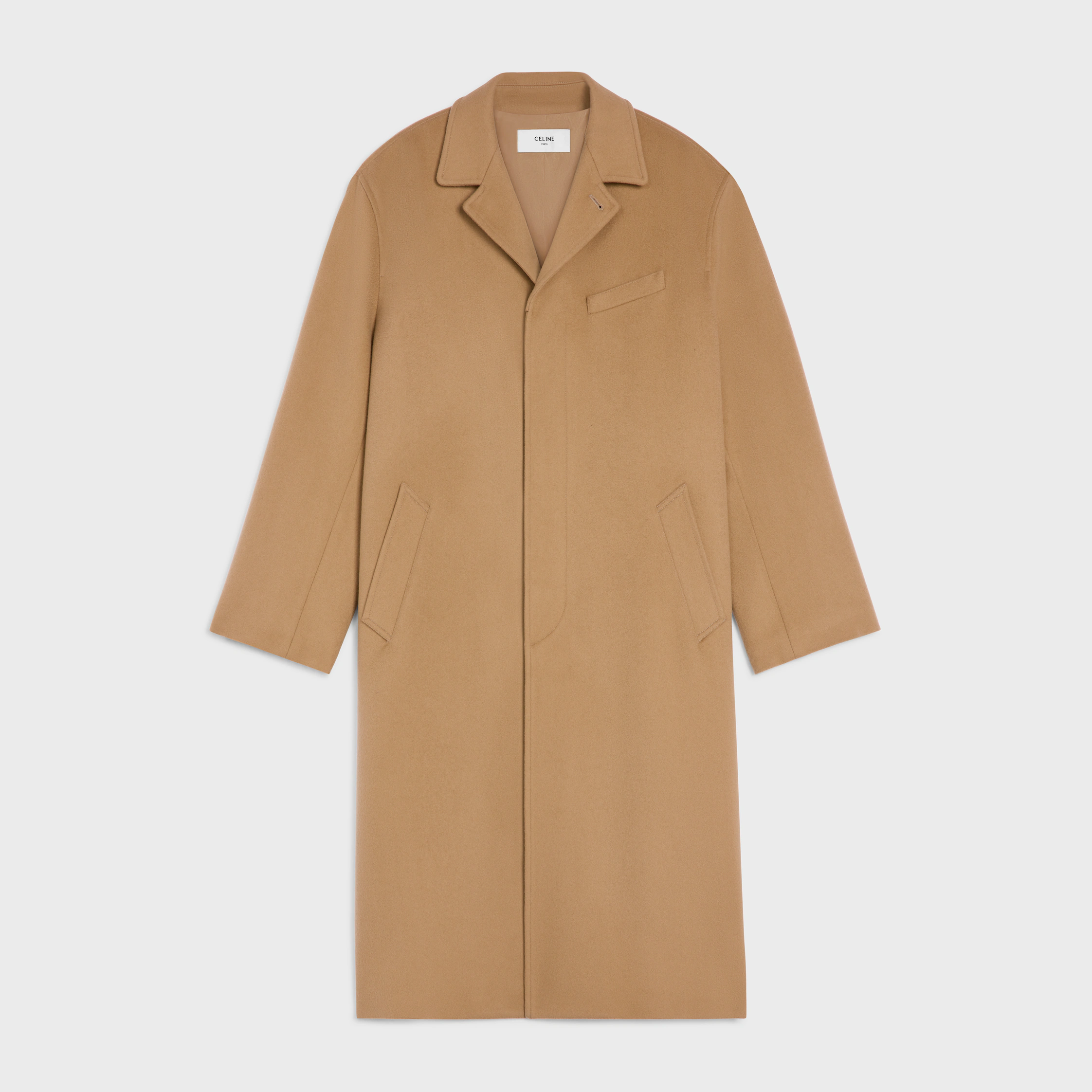 abrigo de lana en tejido de lana